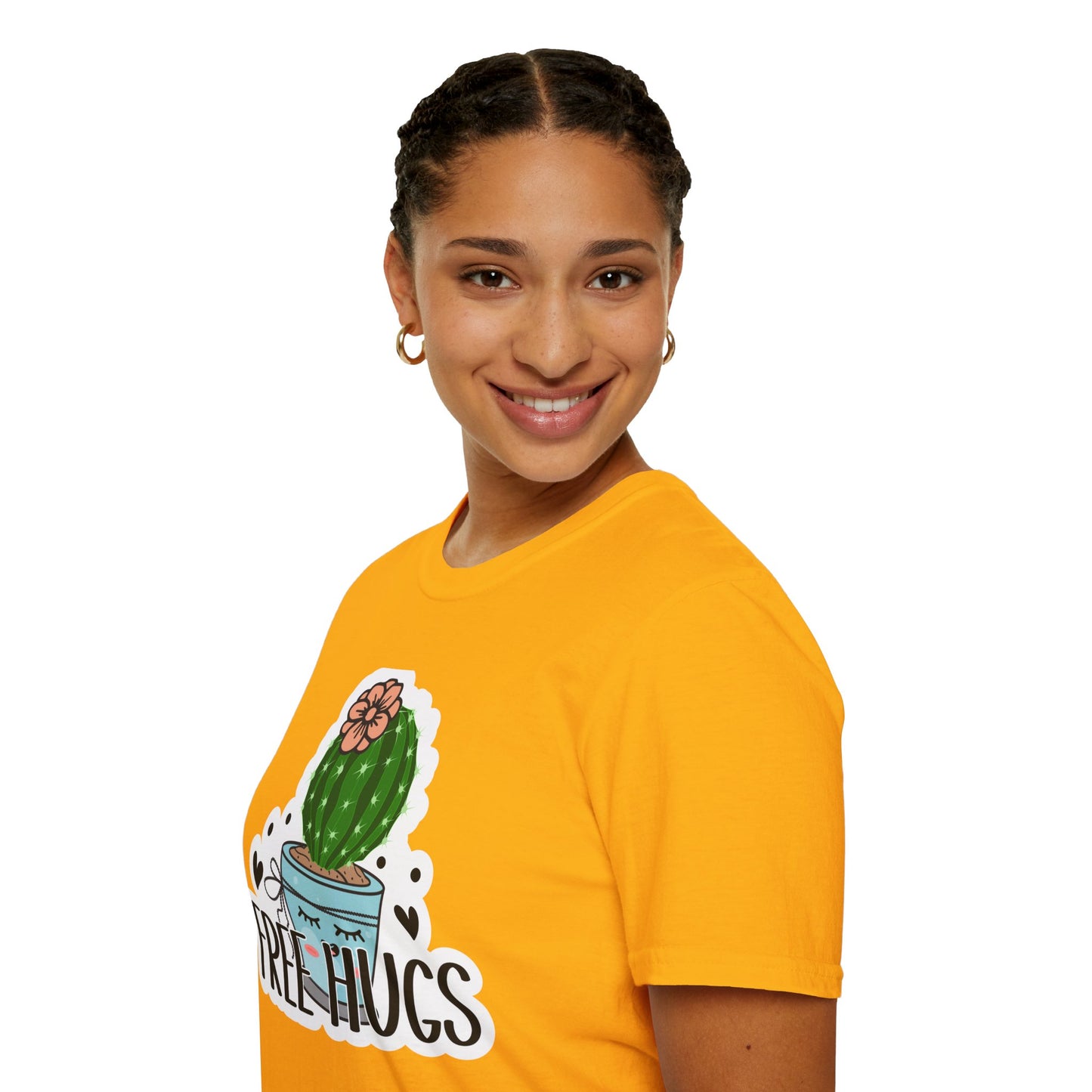 Unisex Softstyle T-Shirt Free Hugs, Cactus Tee Shirt