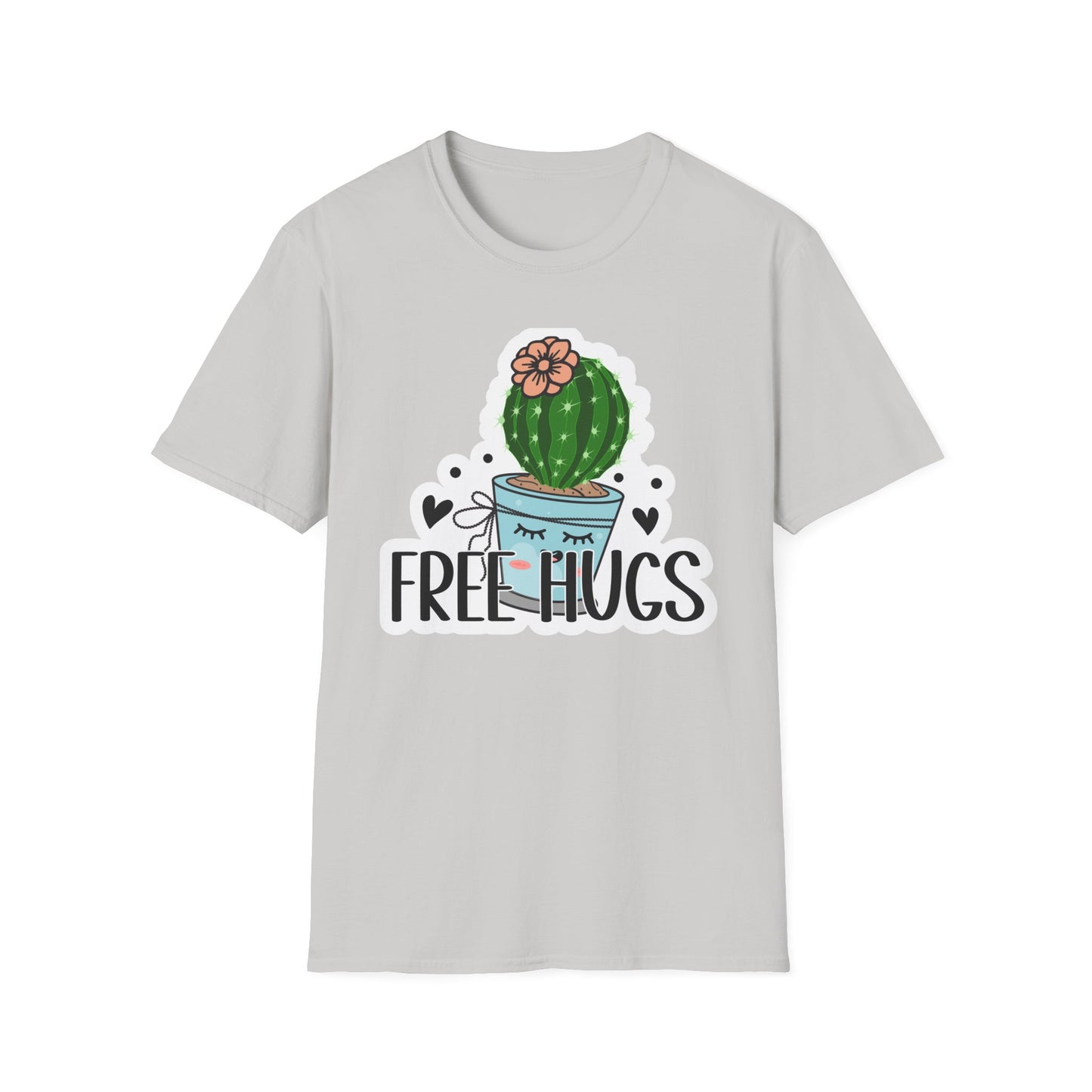 Unisex Softstyle T-Shirt Free Hugs, Cactus Tee Shirt