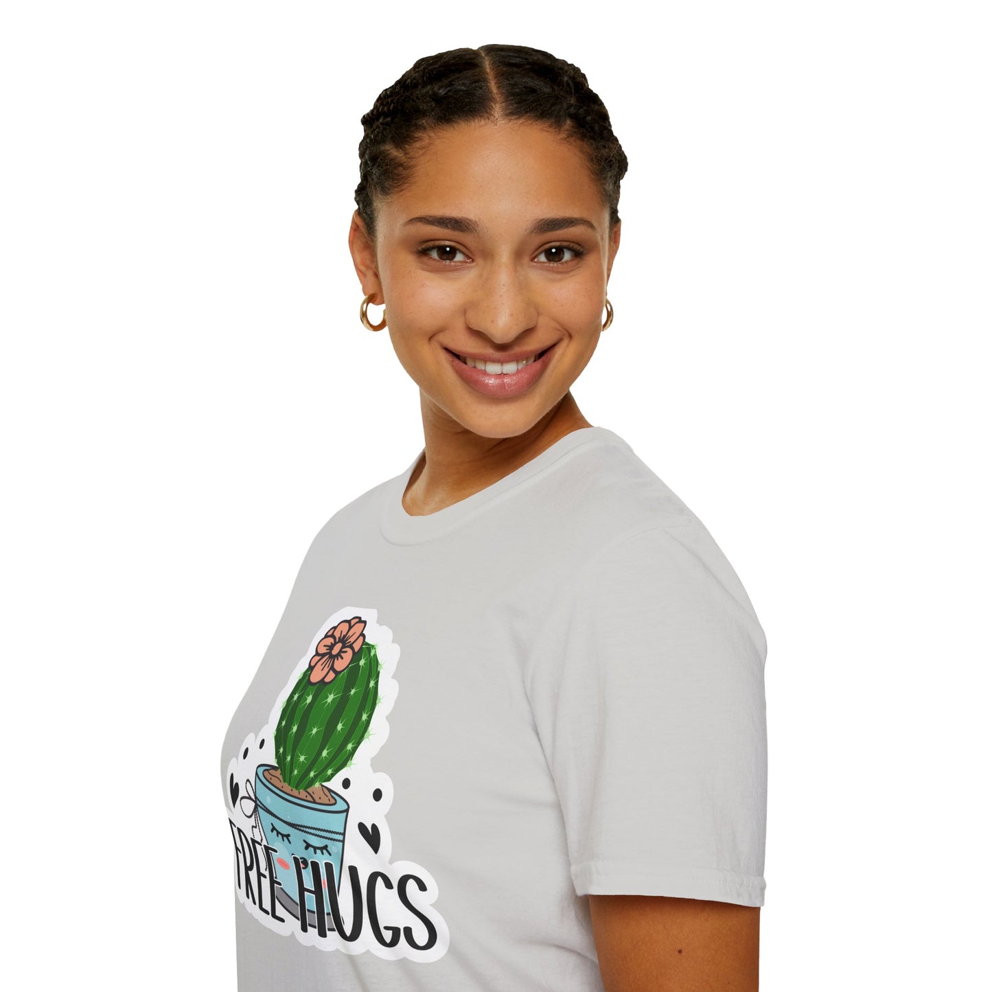 Unisex Softstyle T-Shirt Free Hugs, Cactus Tee Shirt