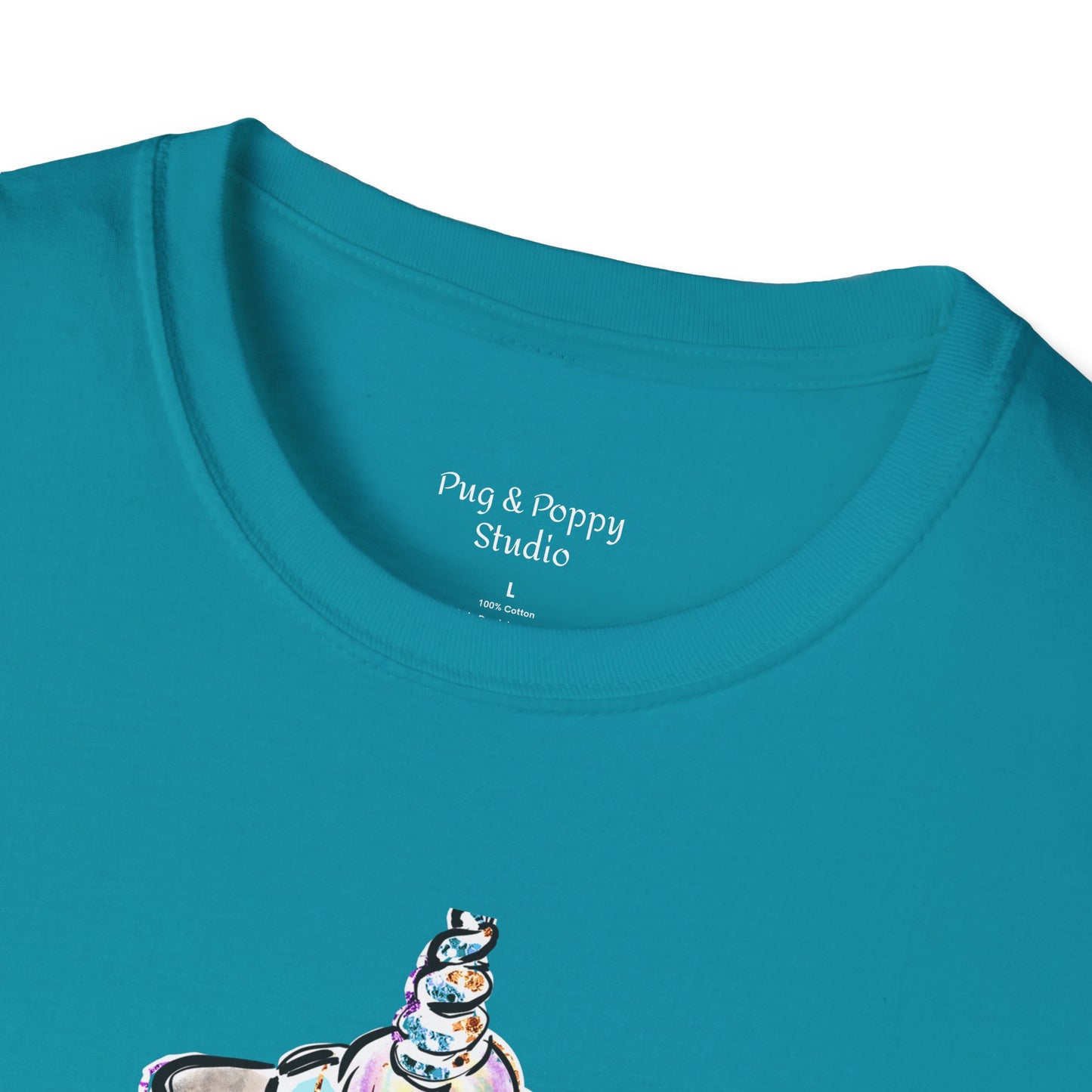 Unisex Softstyle T-Shirt Unicorn Pug