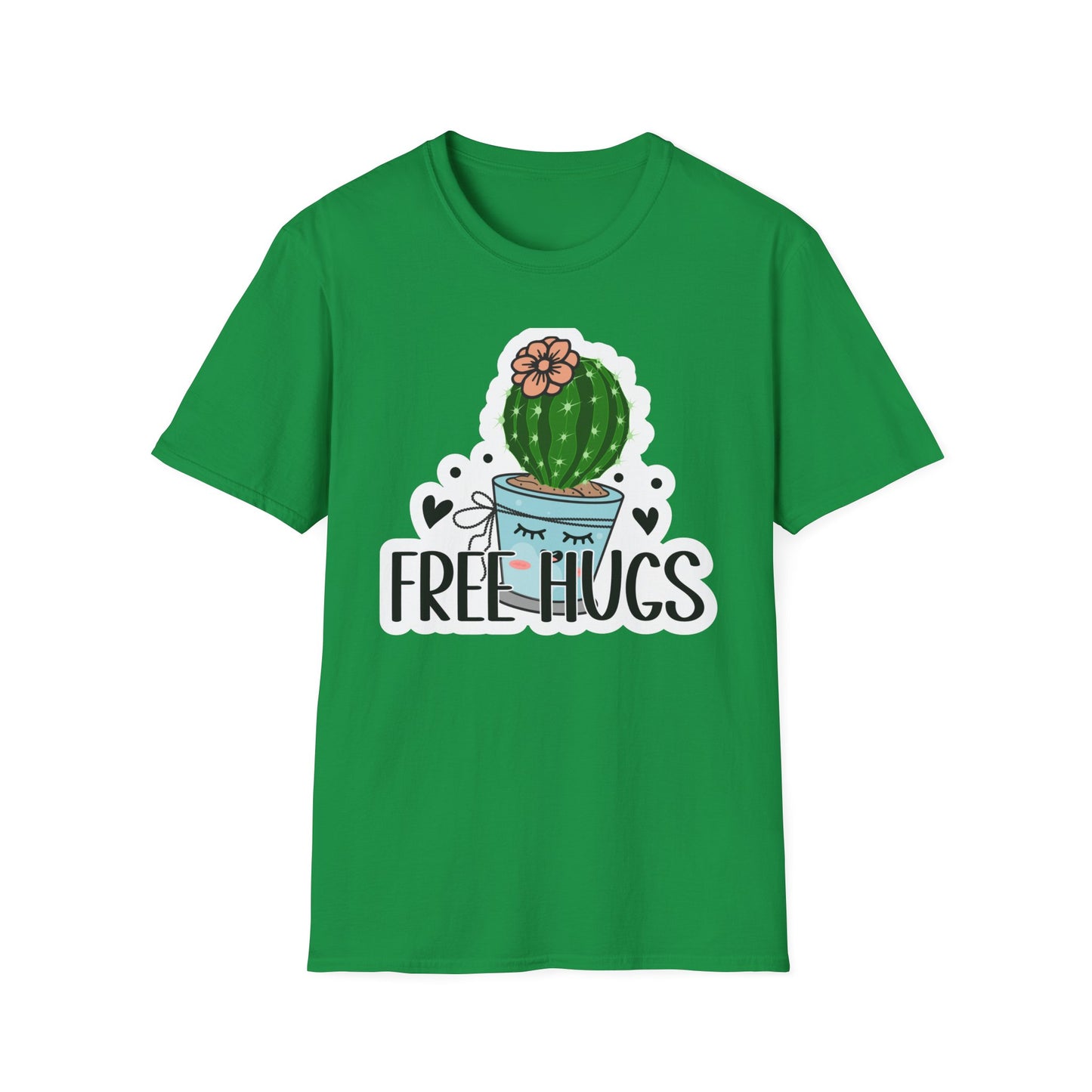 Unisex Softstyle T-Shirt Free Hugs, Cactus Tee Shirt