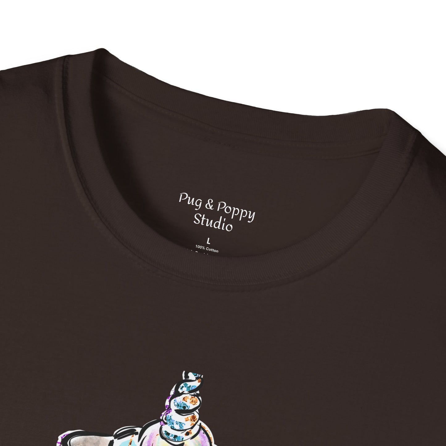 Unisex Softstyle T-Shirt Unicorn Pug