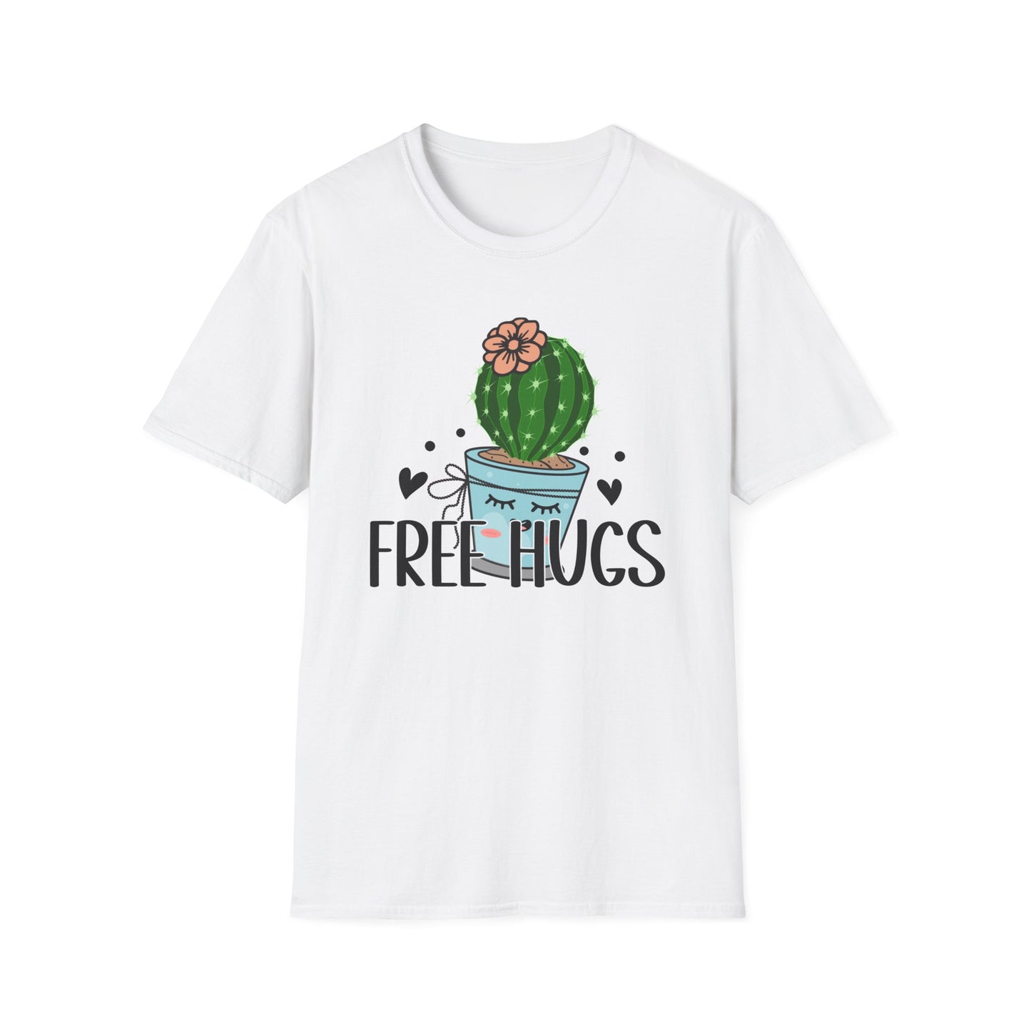 Unisex Softstyle T-Shirt Free Hugs, Cactus Tee Shirt