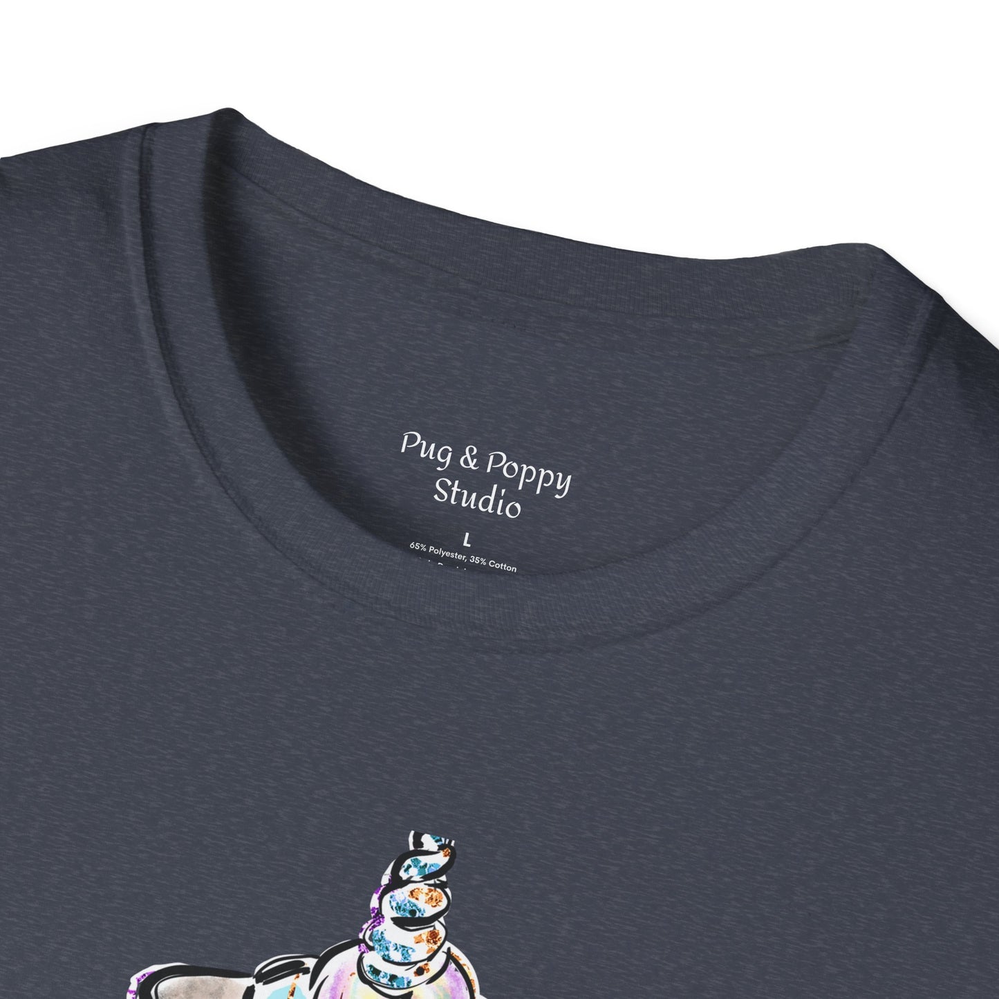 Unisex Softstyle T-Shirt Unicorn Pug
