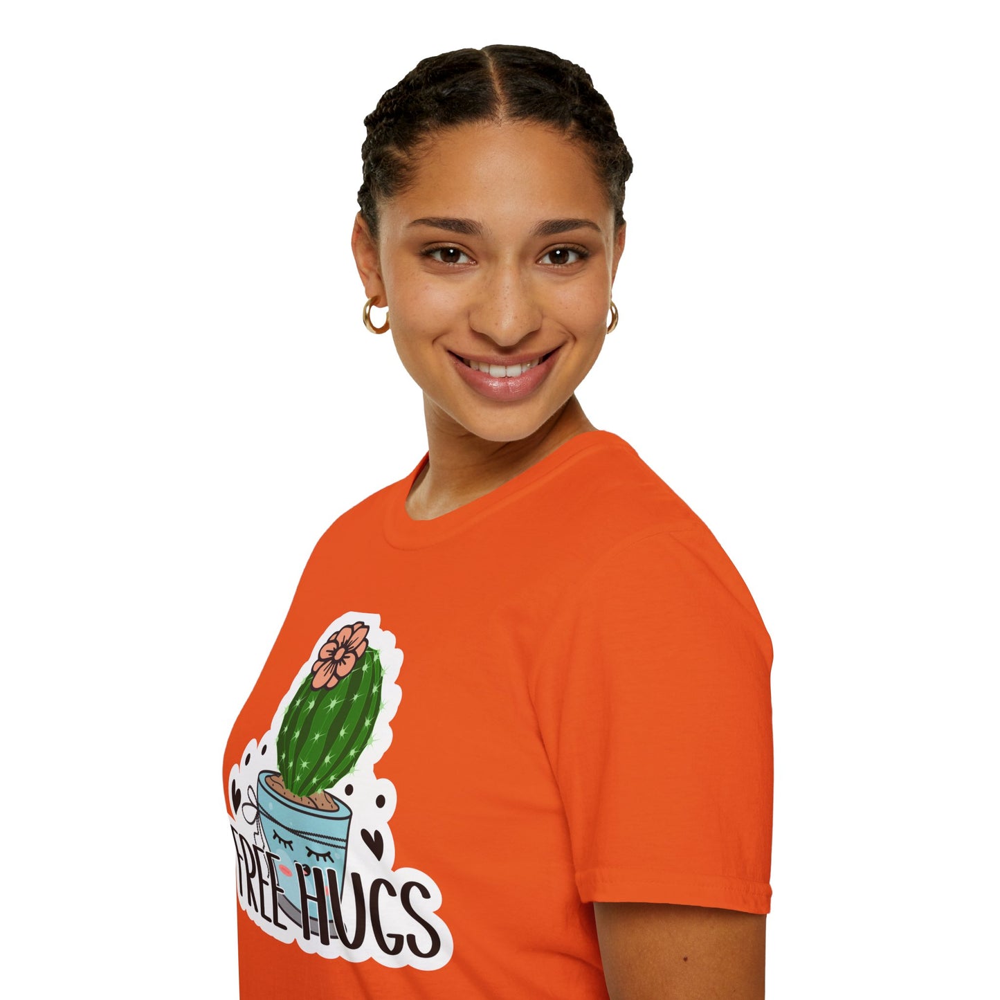 Unisex Softstyle T-Shirt Free Hugs, Cactus Tee Shirt
