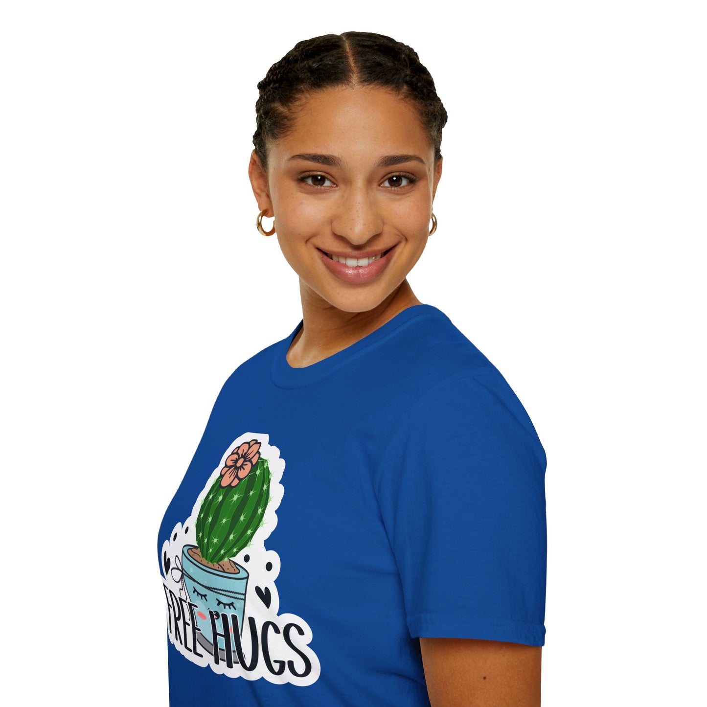 Unisex Softstyle T-Shirt Free Hugs, Cactus Tee Shirt