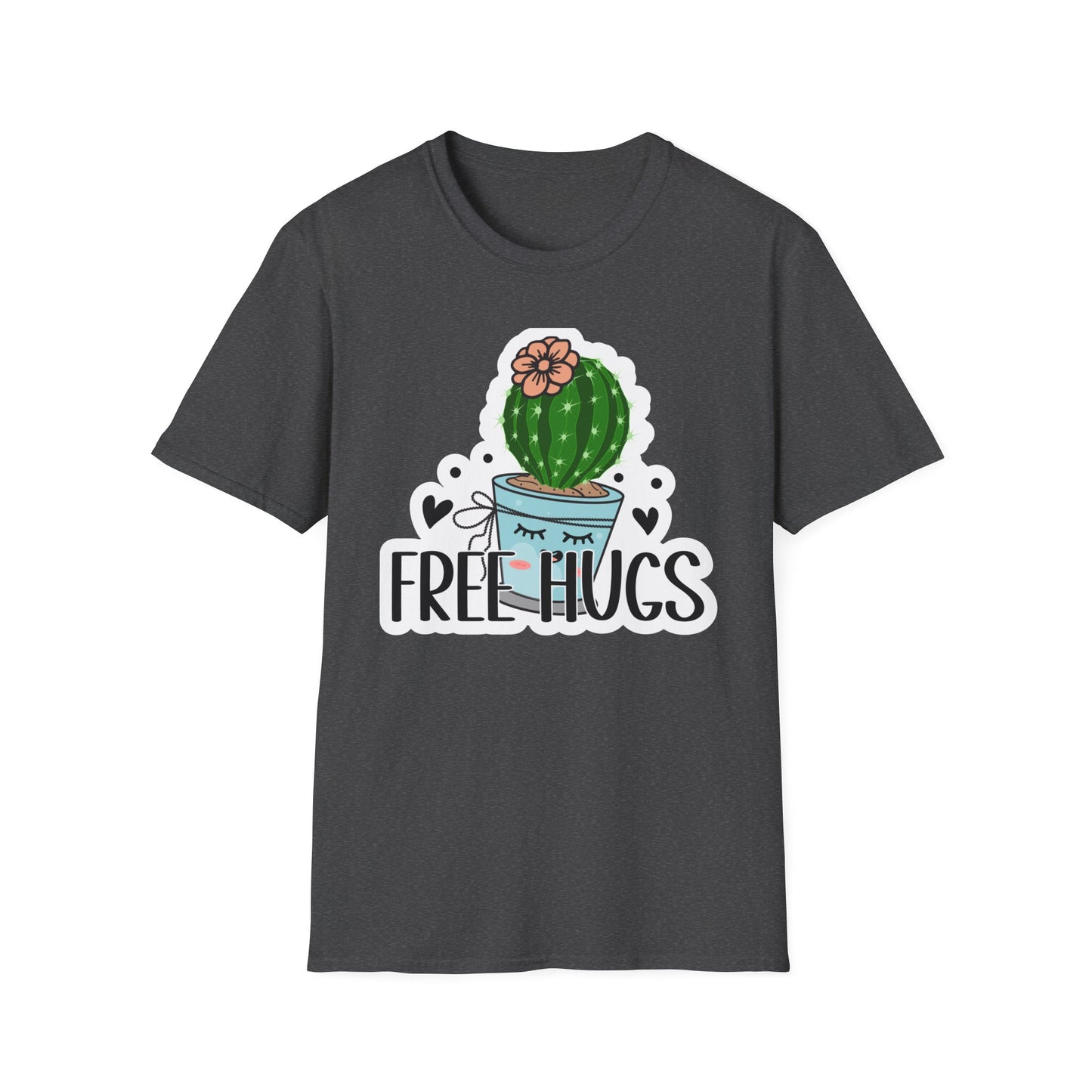 Unisex Softstyle T-Shirt Free Hugs, Cactus Tee Shirt