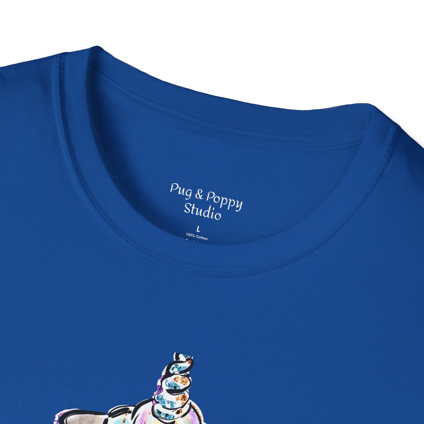 Unisex Softstyle T-Shirt Unicorn Pug