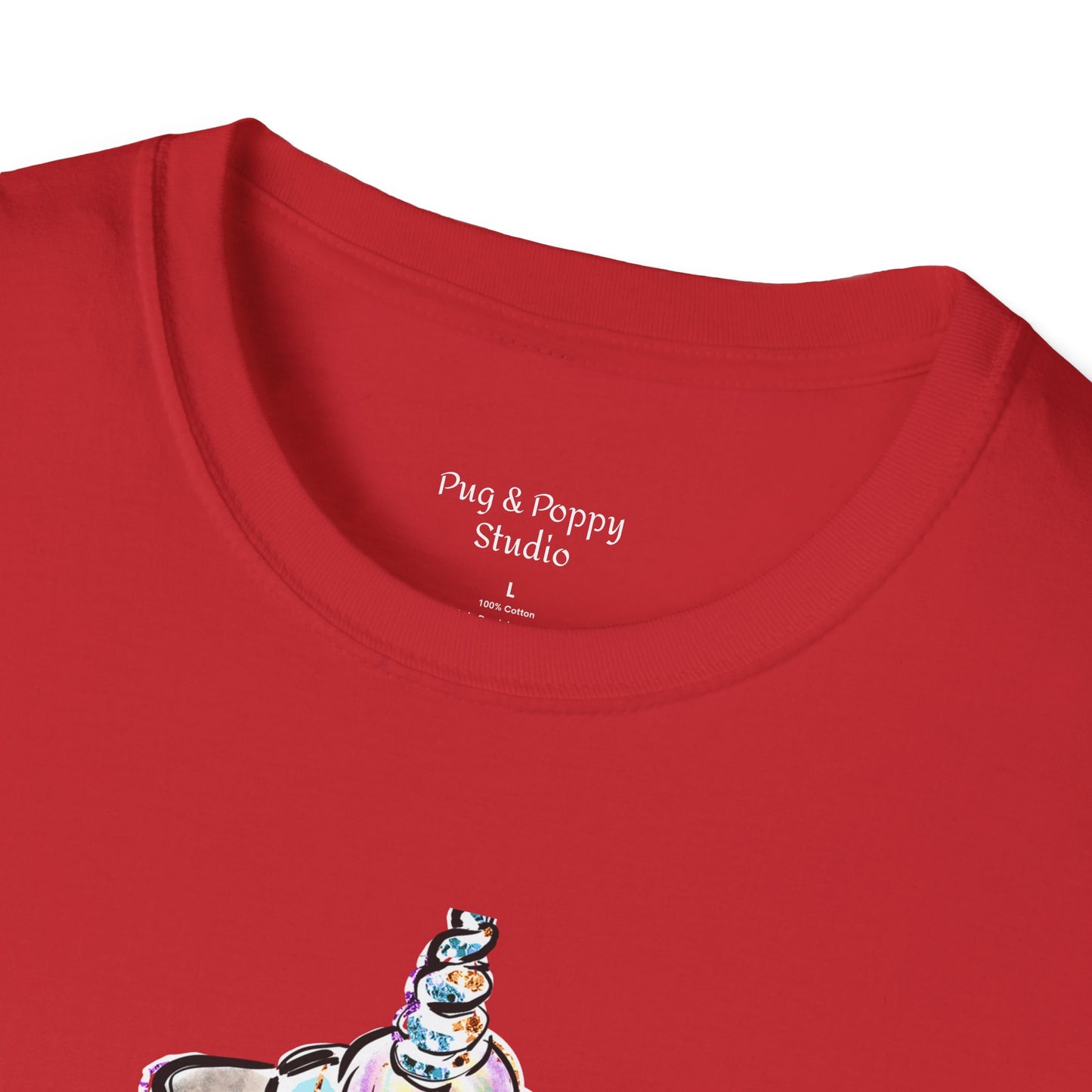 Unisex Softstyle T-Shirt Unicorn Pug