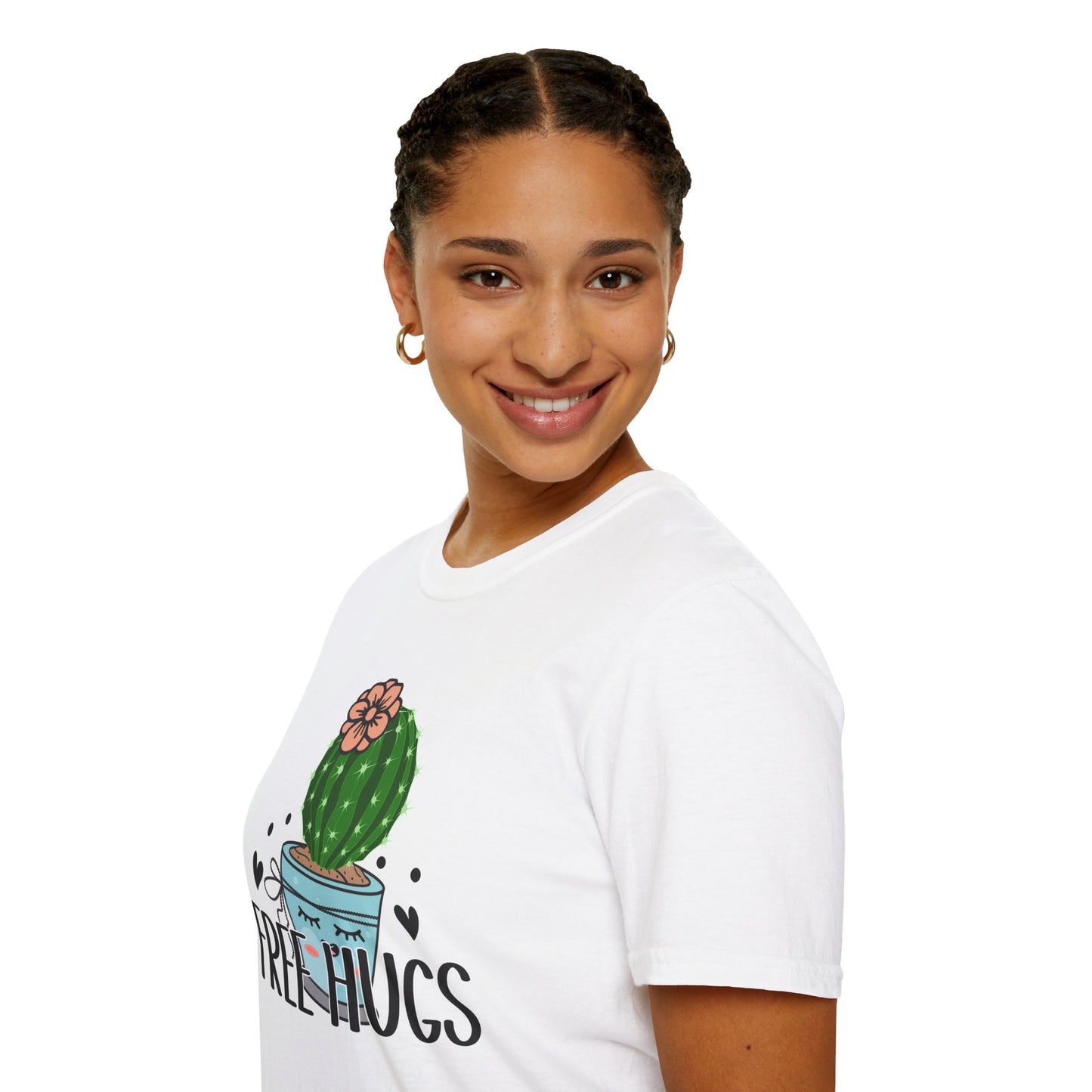 Unisex Softstyle T-Shirt Free Hugs, Cactus Tee Shirt