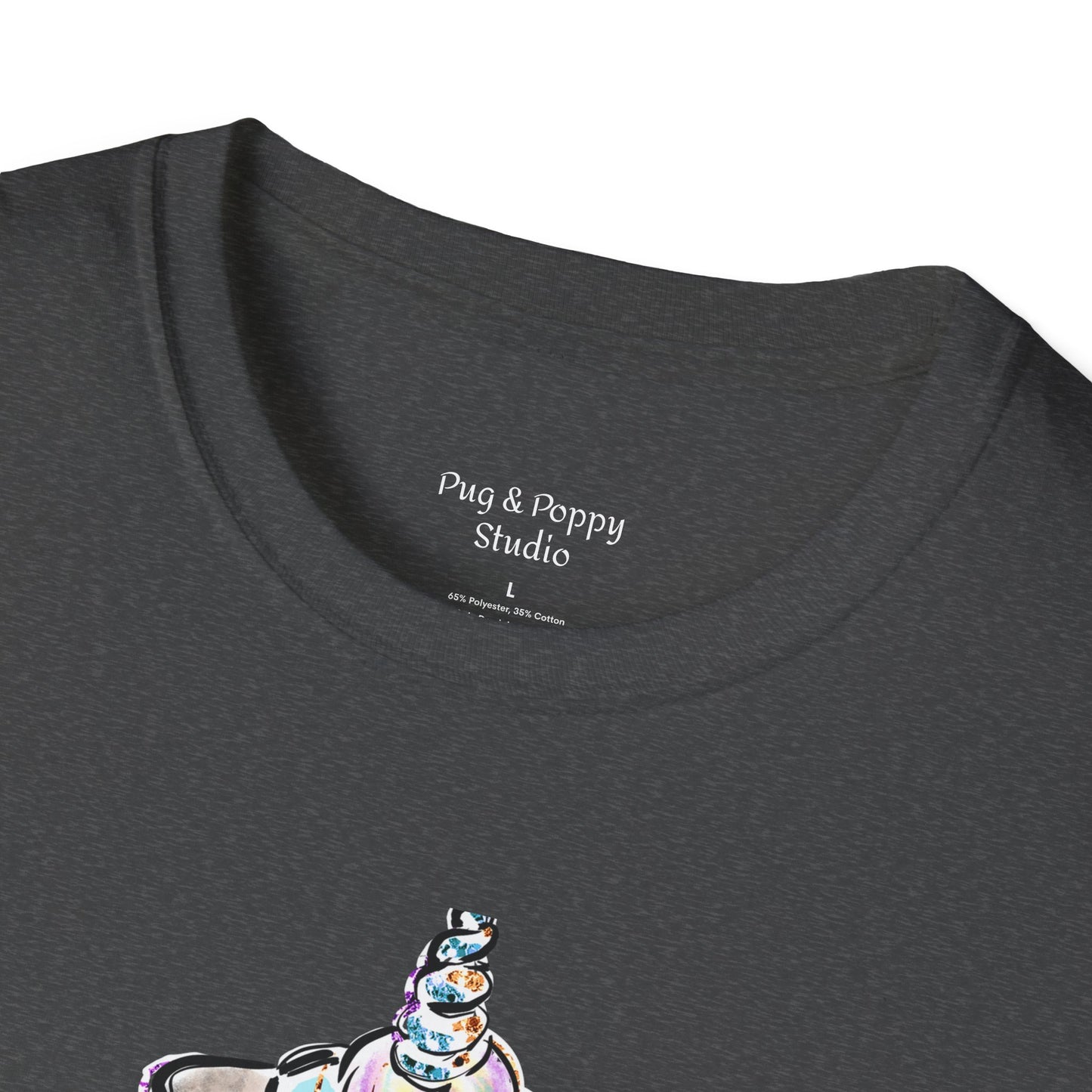Unisex Softstyle T-Shirt Unicorn Pug