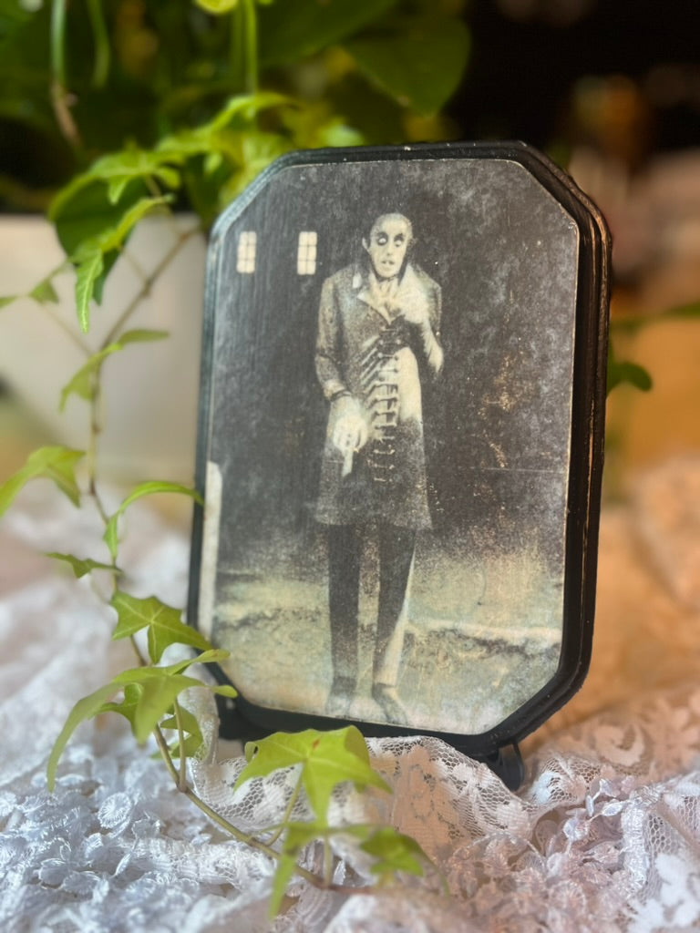 Dark Academia, Nosferatu Wooden Plaque, Wall Hanging