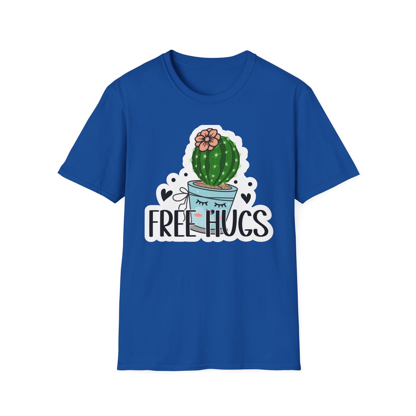 Unisex Softstyle T-Shirt Free Hugs, Cactus Tee Shirt