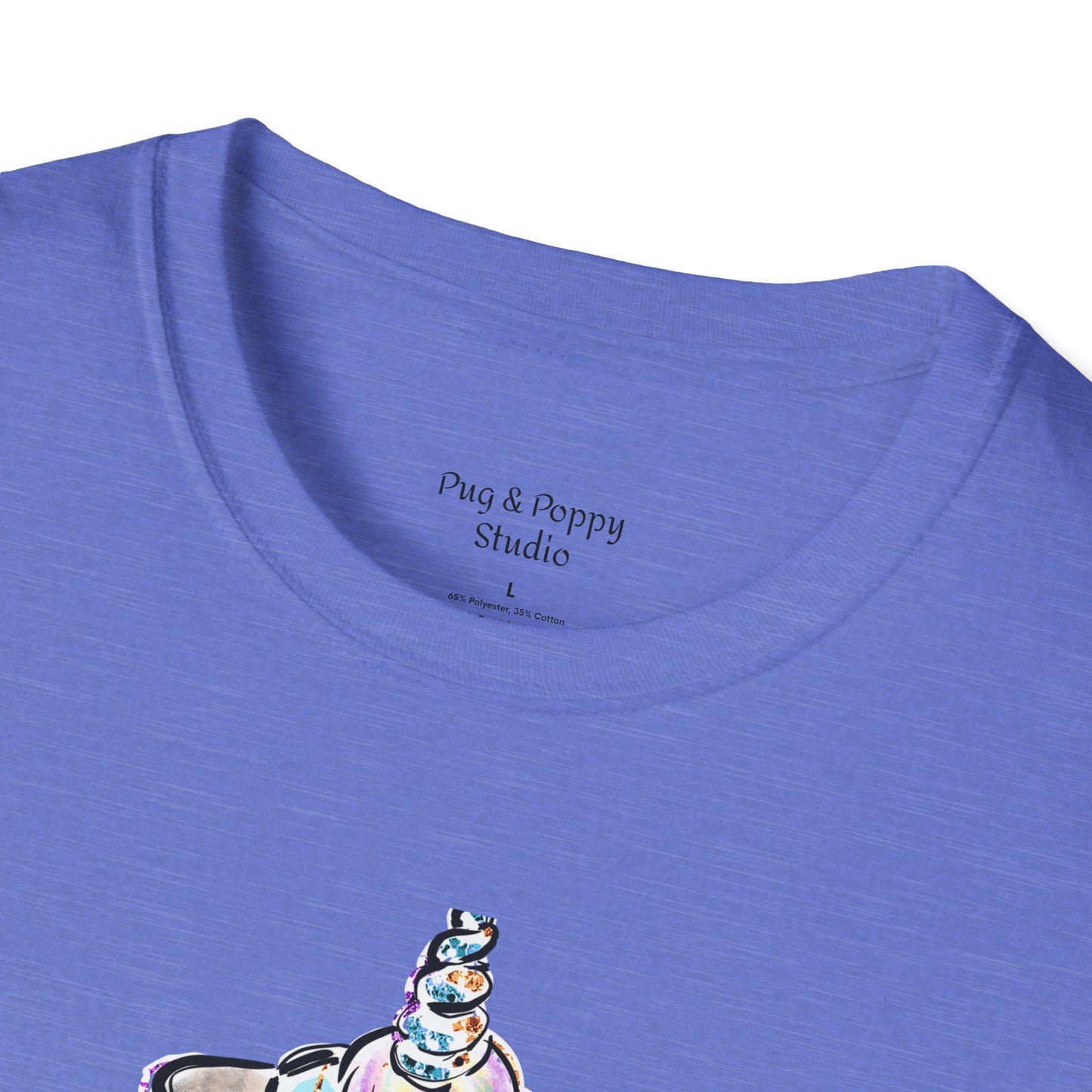 Unisex Softstyle T-Shirt Unicorn Pug