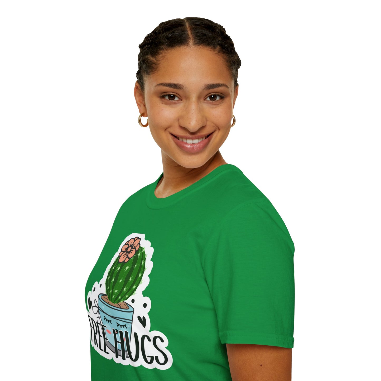 Unisex Softstyle T-Shirt Free Hugs, Cactus Tee Shirt