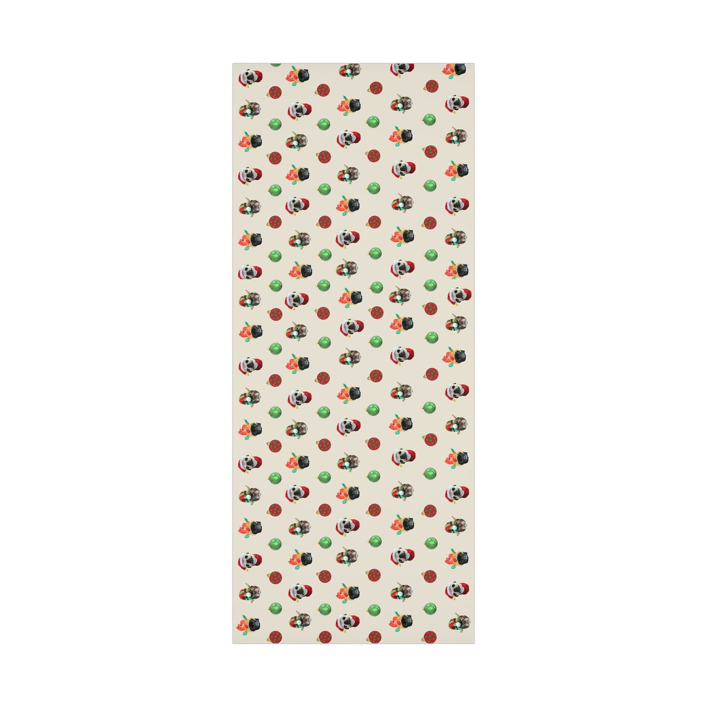 Gift Wrap Papers Silly Christmas Pugs