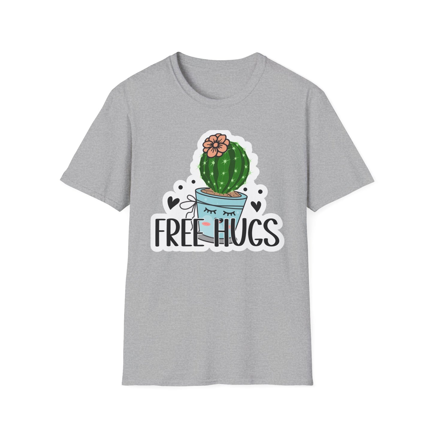 Unisex Softstyle T-Shirt Free Hugs, Cactus Tee Shirt