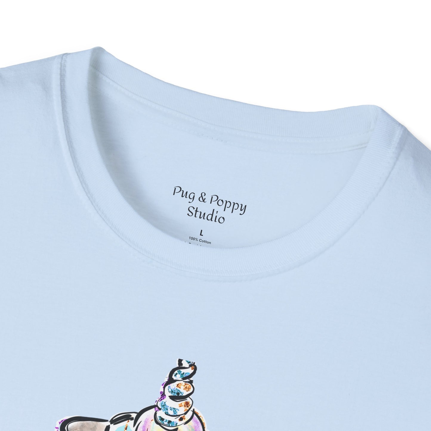 Unisex Softstyle T-Shirt Unicorn Pug