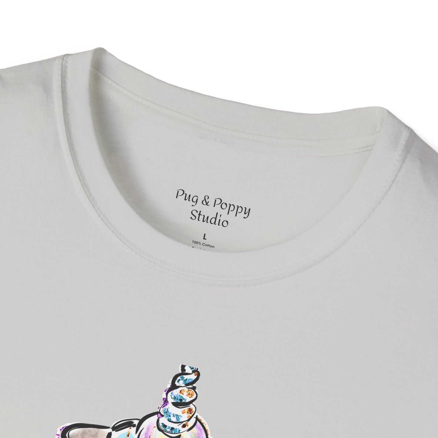 Unisex Softstyle T-Shirt Unicorn Pug