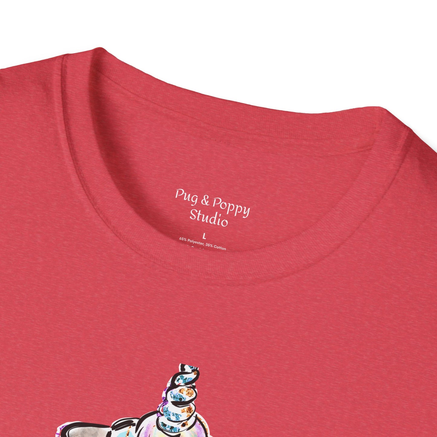 Unisex Softstyle T-Shirt Unicorn Pug