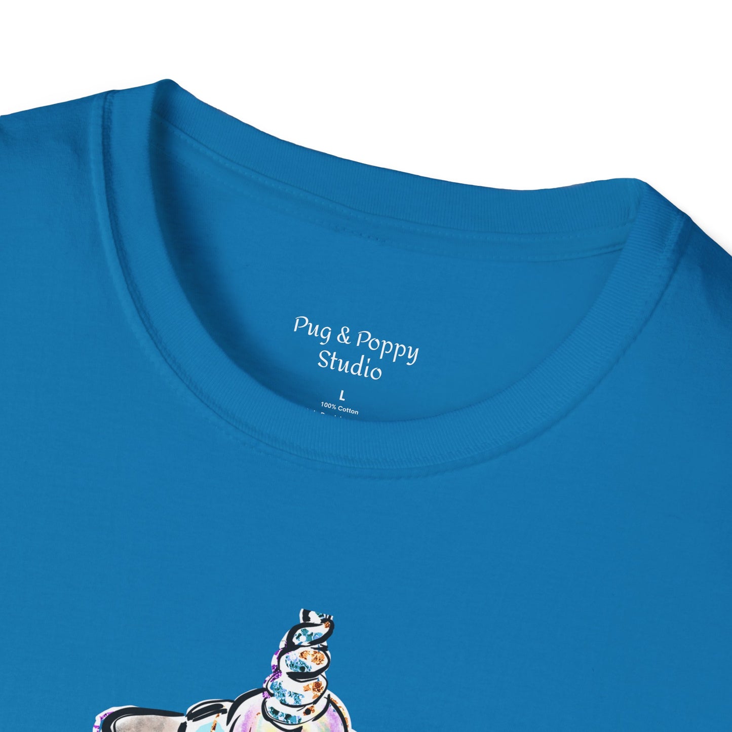Unisex Softstyle T-Shirt Unicorn Pug