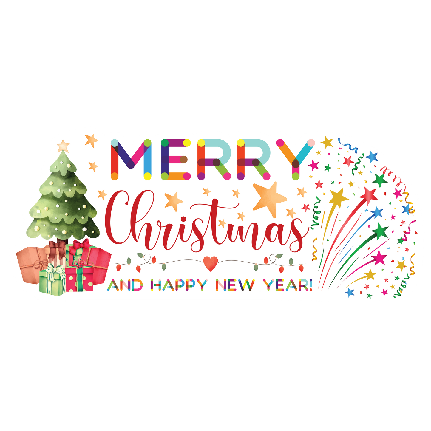 Stickers - Merry Christmas Sticker, Christmas Stickers