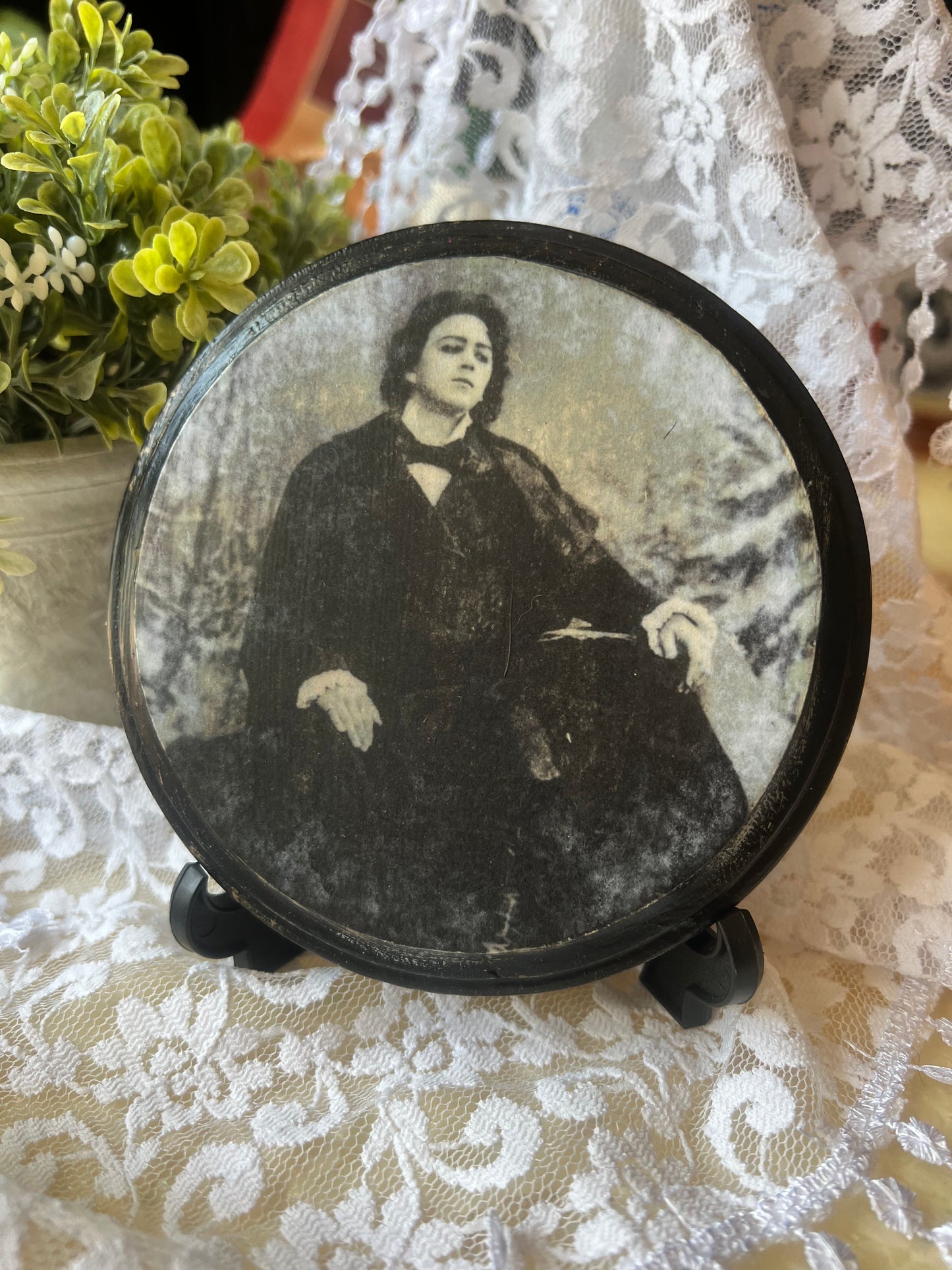 Dark Academia, Creepy, Vampire, Wooden Wall Hanging