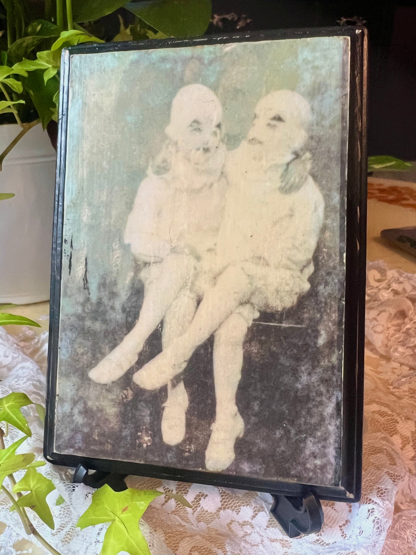 Dark Academia, Wooden Plaque, Wall Hanging, Tabletop Display, Creepy Sideshow Kids