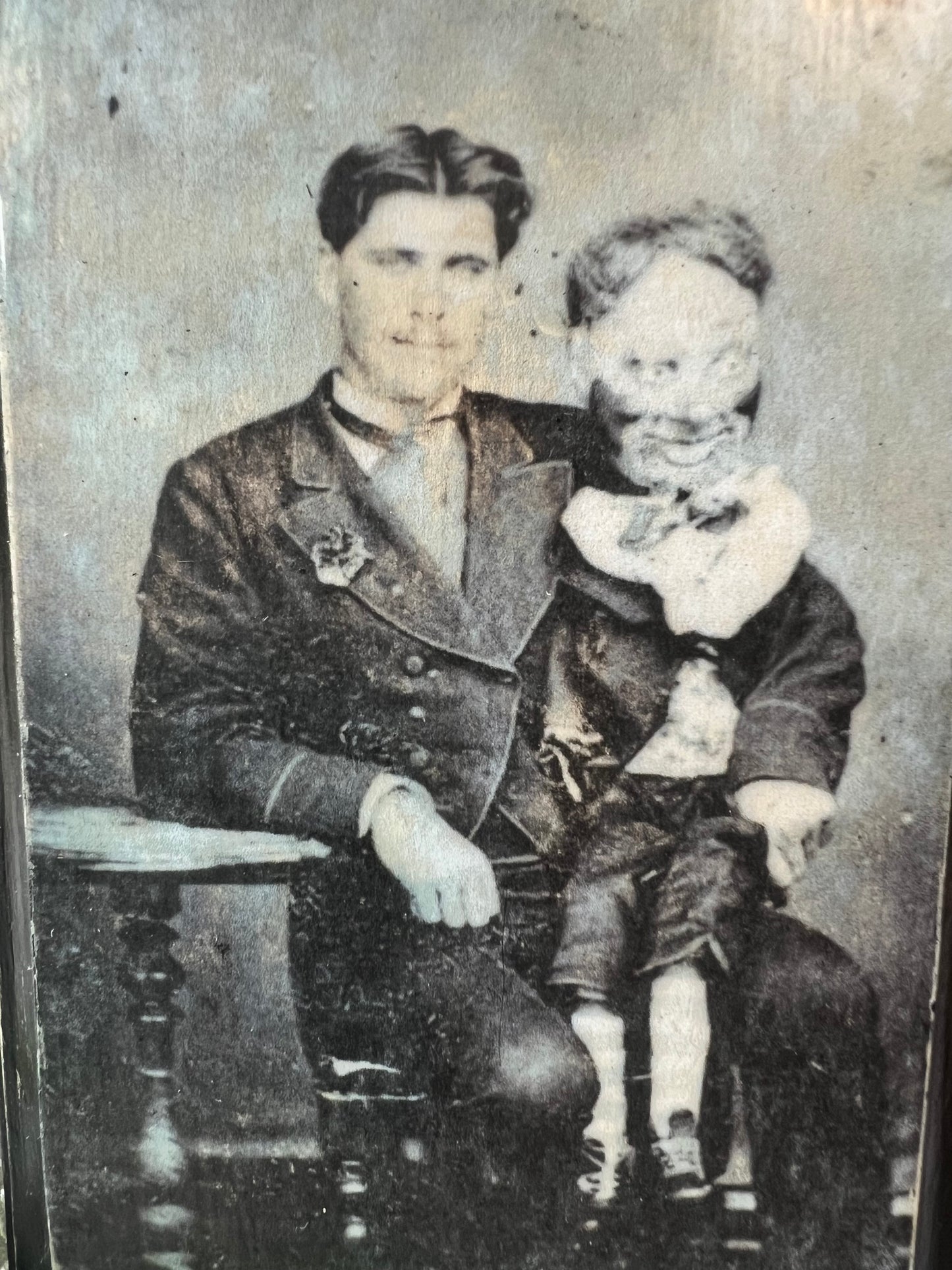 Dark Academia Plaque, Solid Wood, Wall Hanging Tabletop Display, Weird Guy with Ventriloquist Dummy