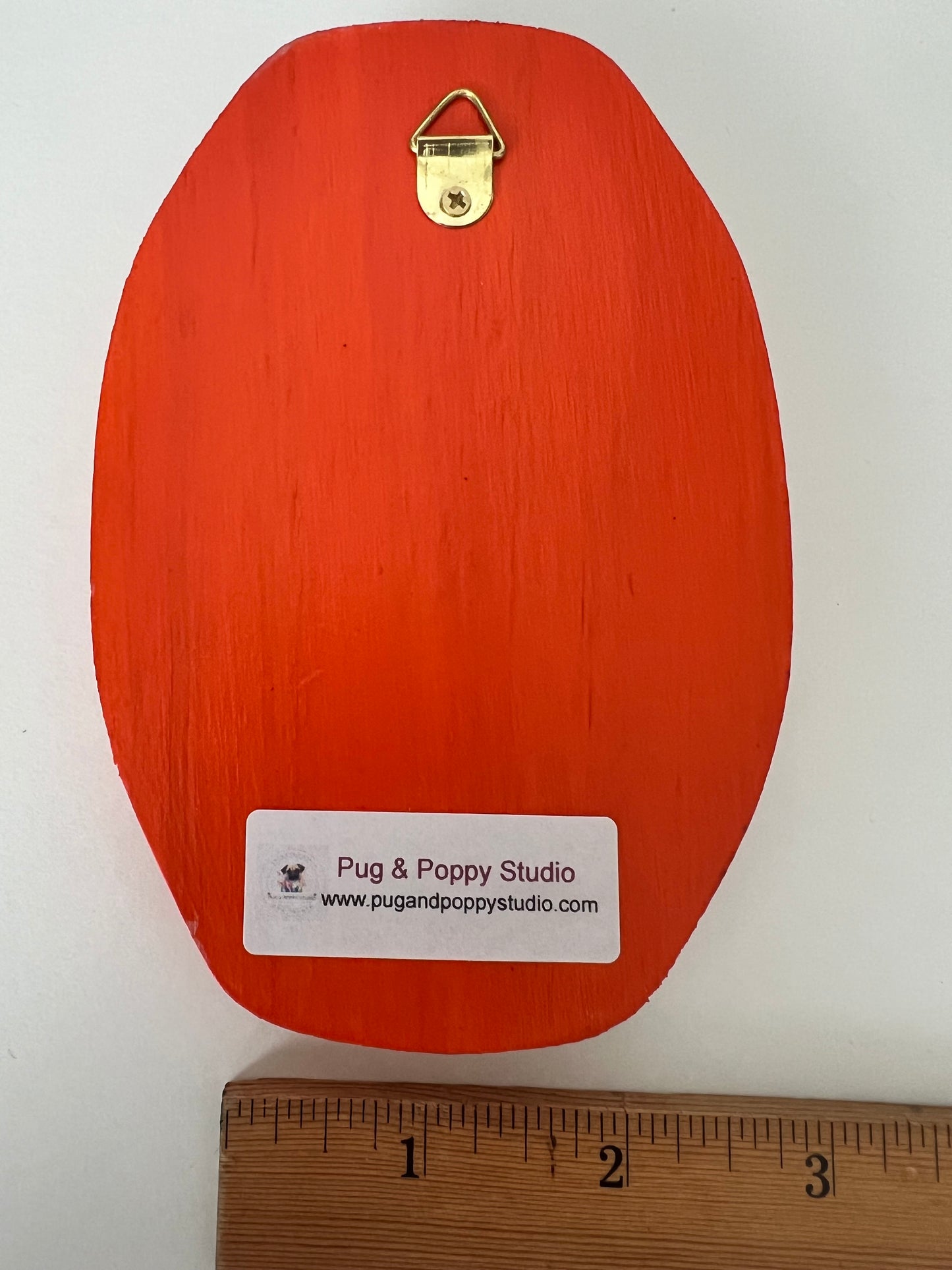 Ghost Mom and Child in the Pumpkin Patch - Oval Wooden Plaque Wall Hanging