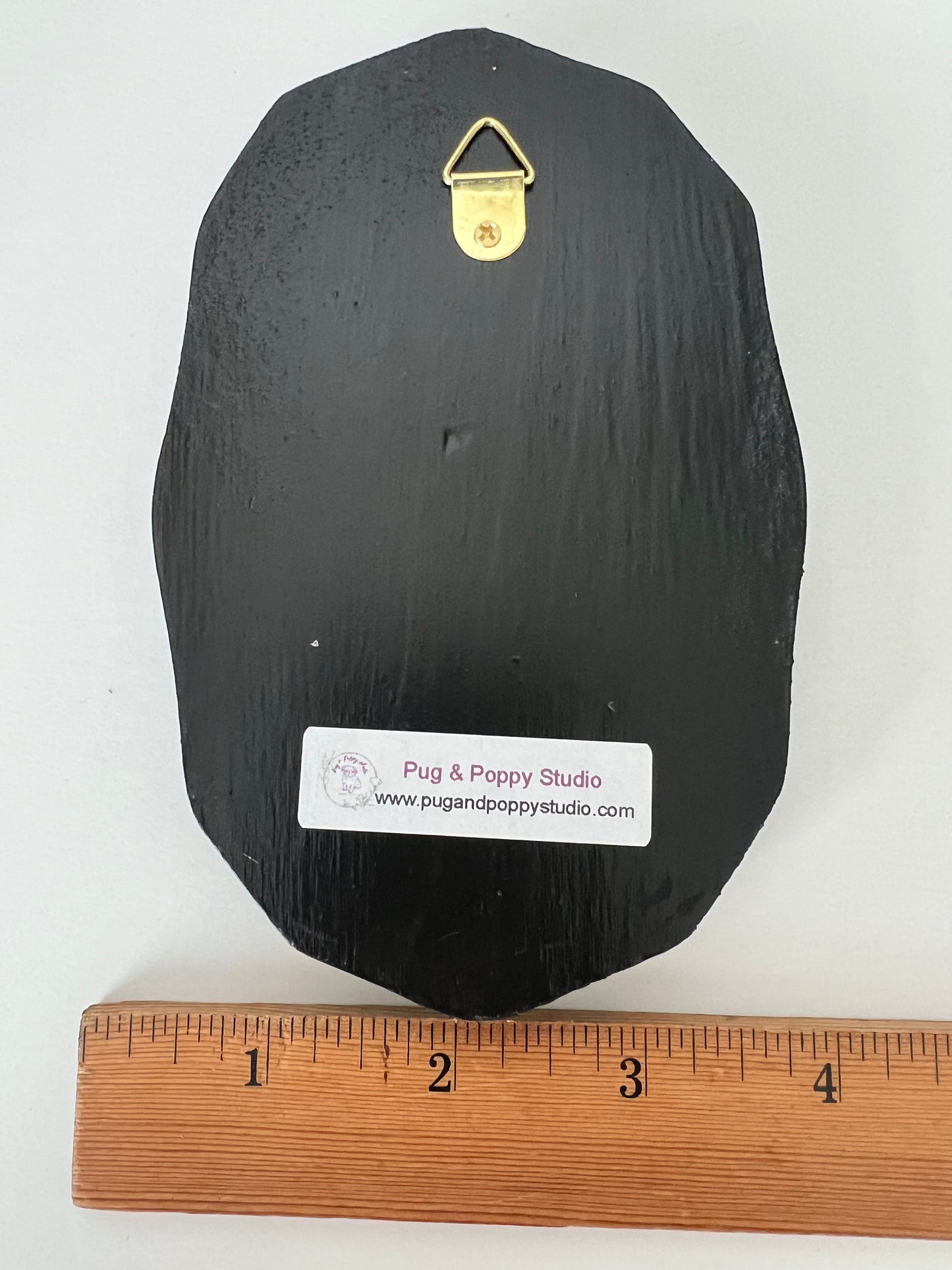 Gothic Skull  - Wooden Plaque Wall Hanging