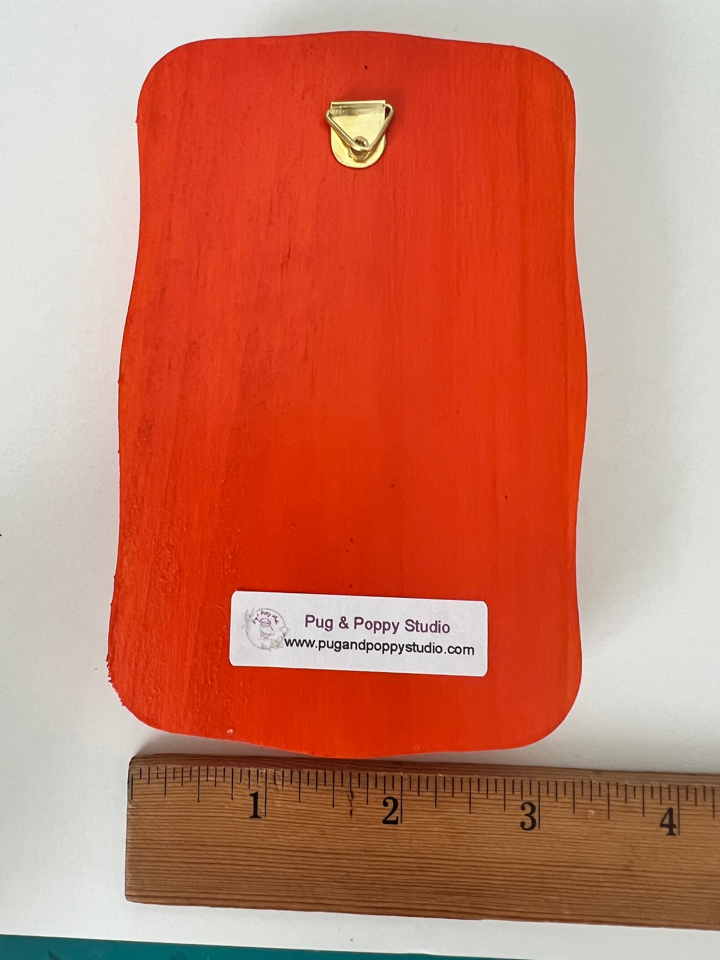 Ghost Mom and Child in a Pumpkin Patch - Wooden Plaque Wall Hanging