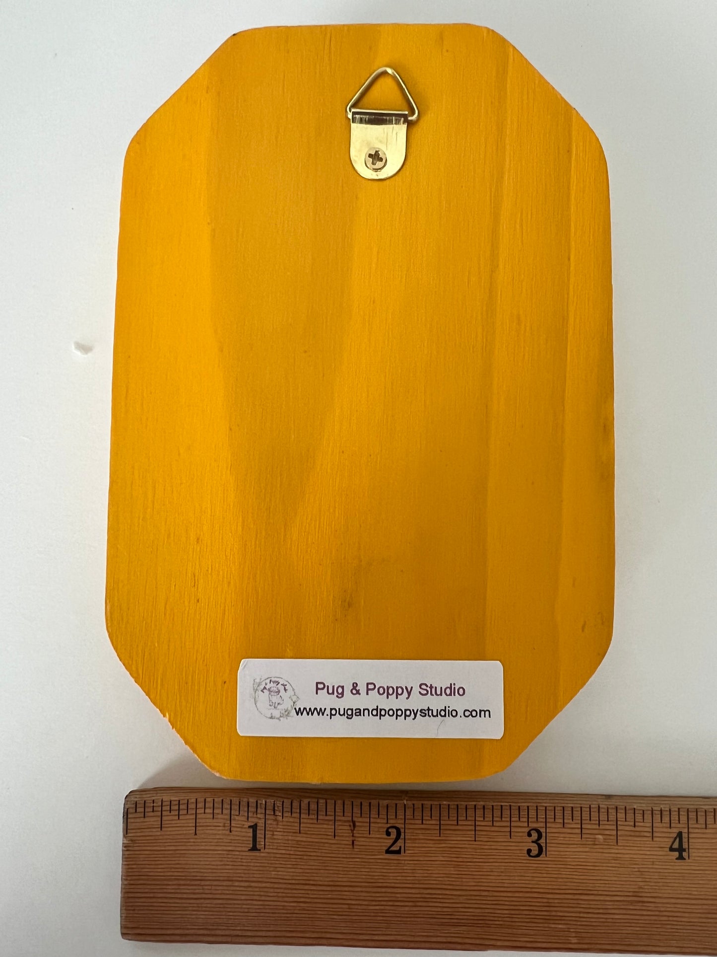 Alien on the Moon - Rectangle Wooden Plaque Wall Hanging
