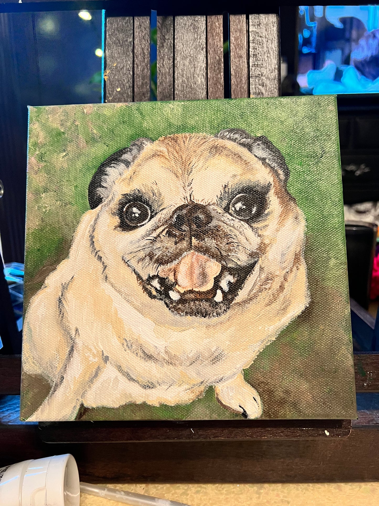 Custom Dog Painting, Acrylic Painting
