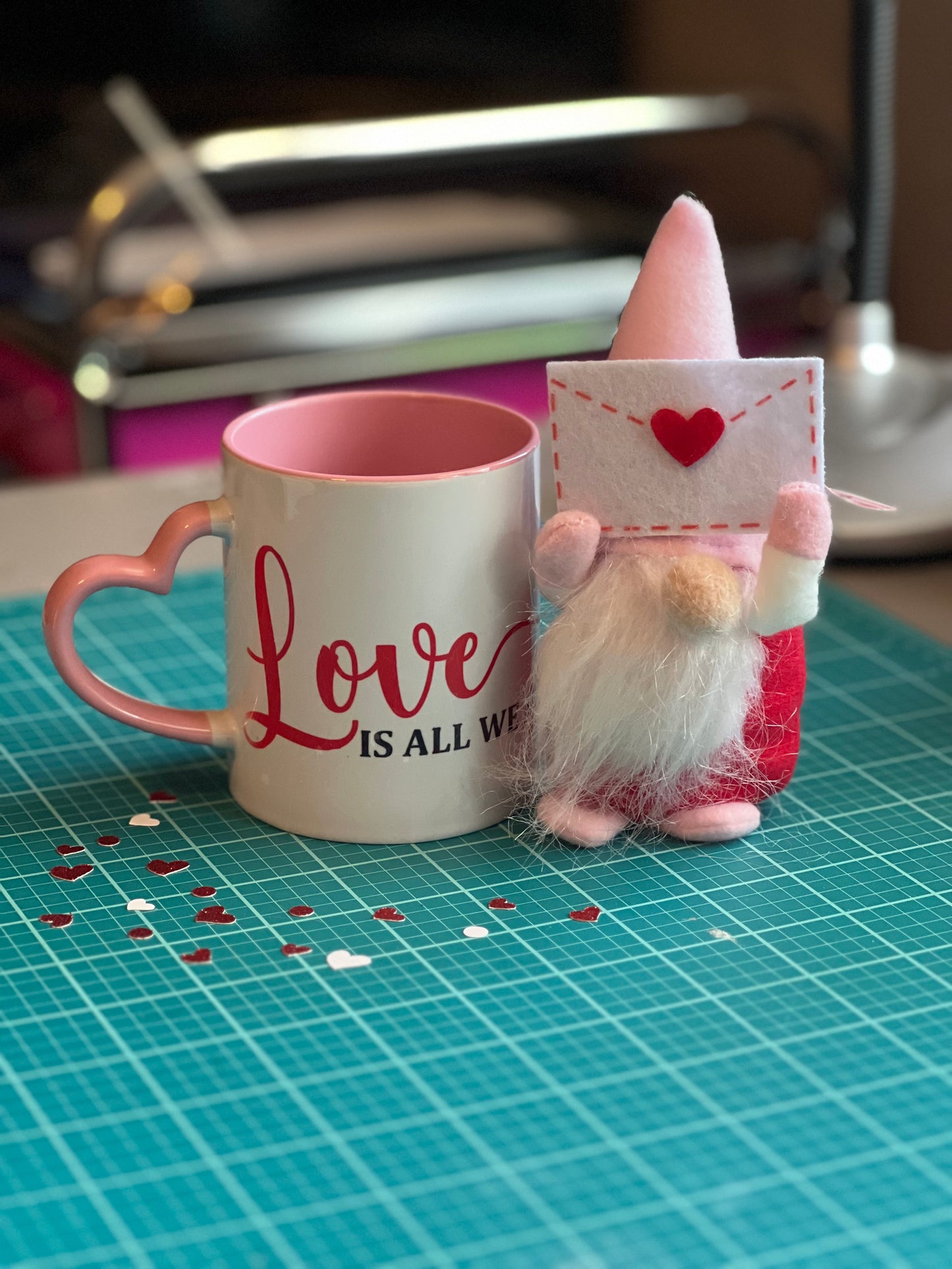 All You Need is Love Coffee Tea Mug and Gnome