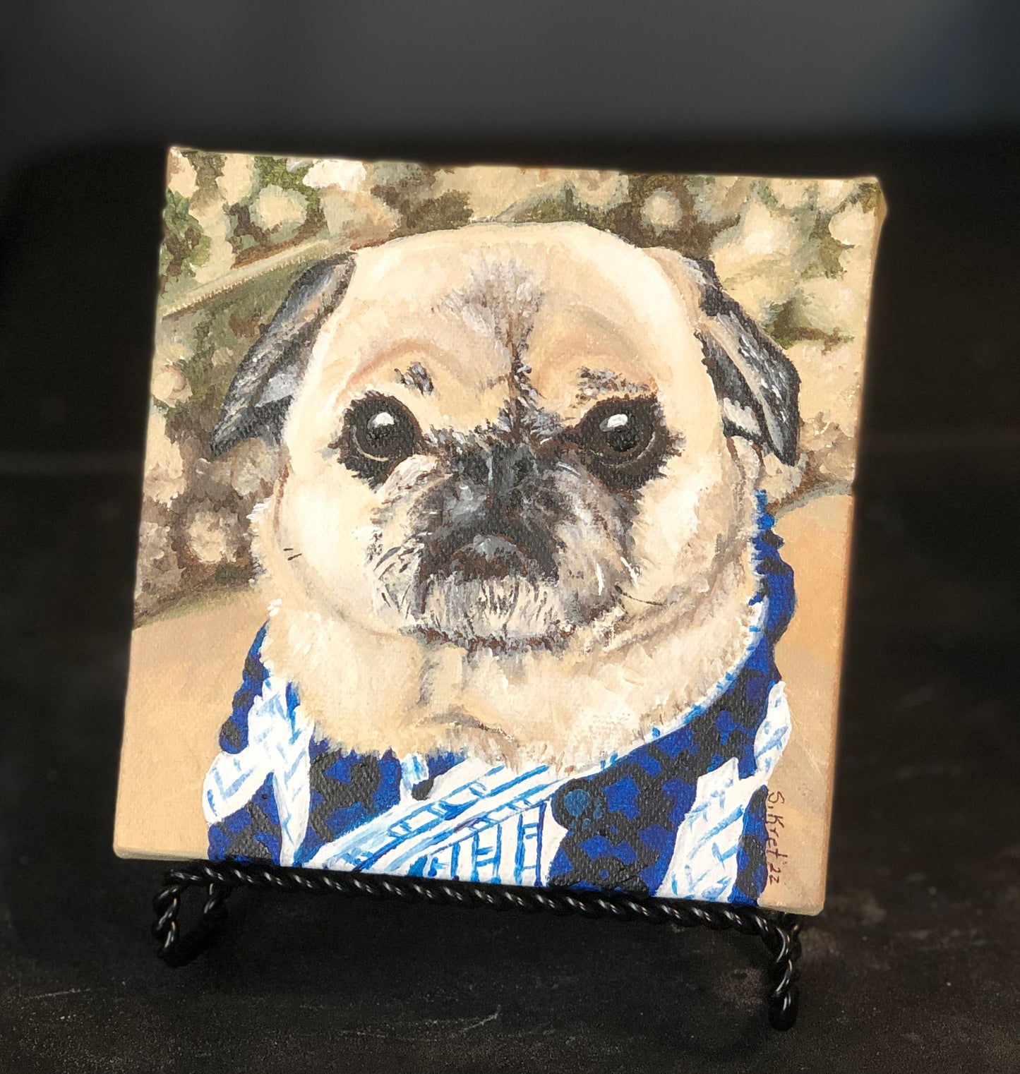 Custom Dog Painting, Acrylic Painting