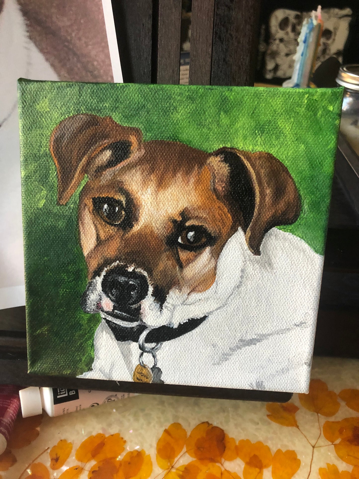 Custom Dog Painting, Acrylic Painting