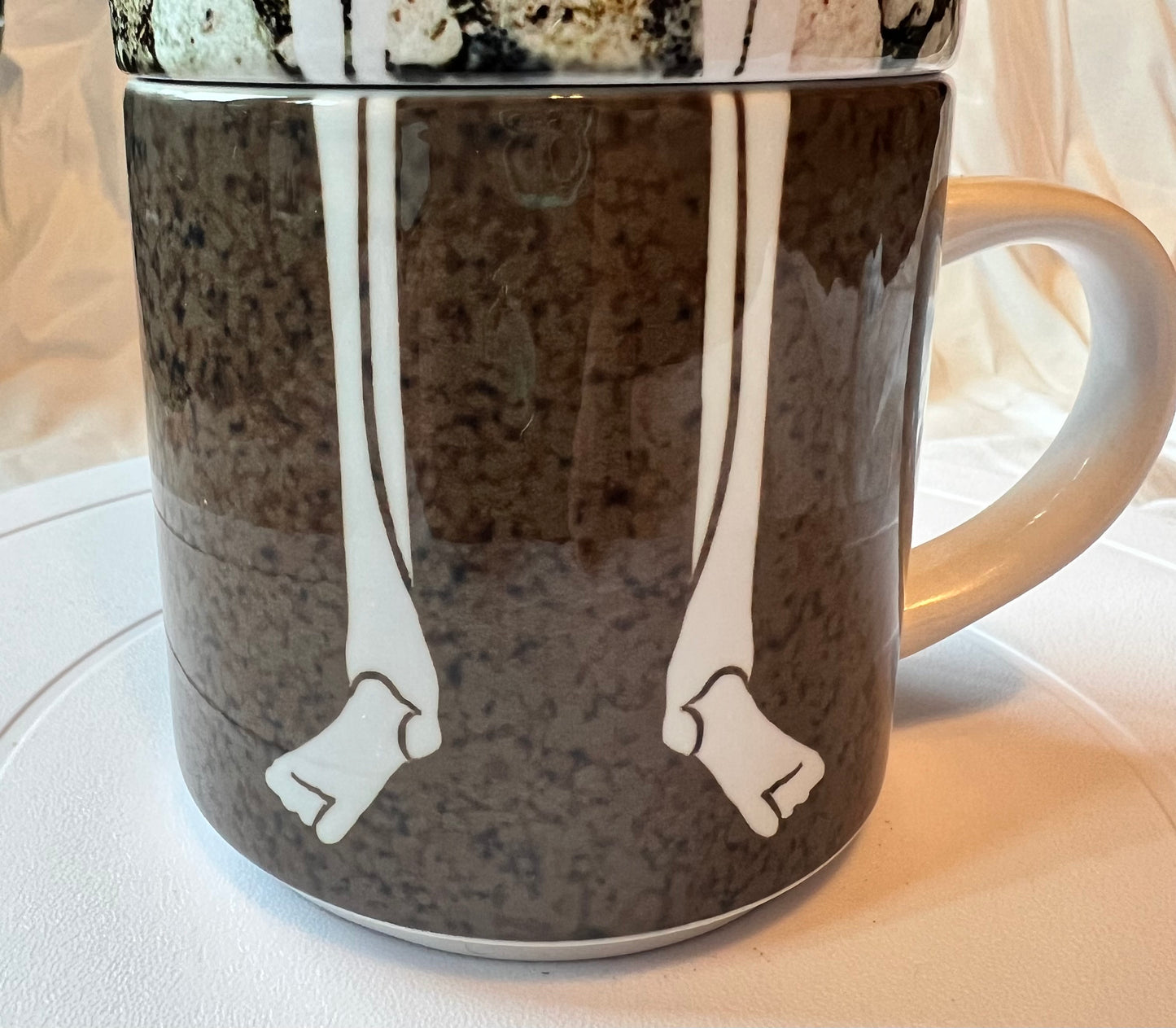 Stackable Mugs Set of 4 Skeleton Mugs 10 oz