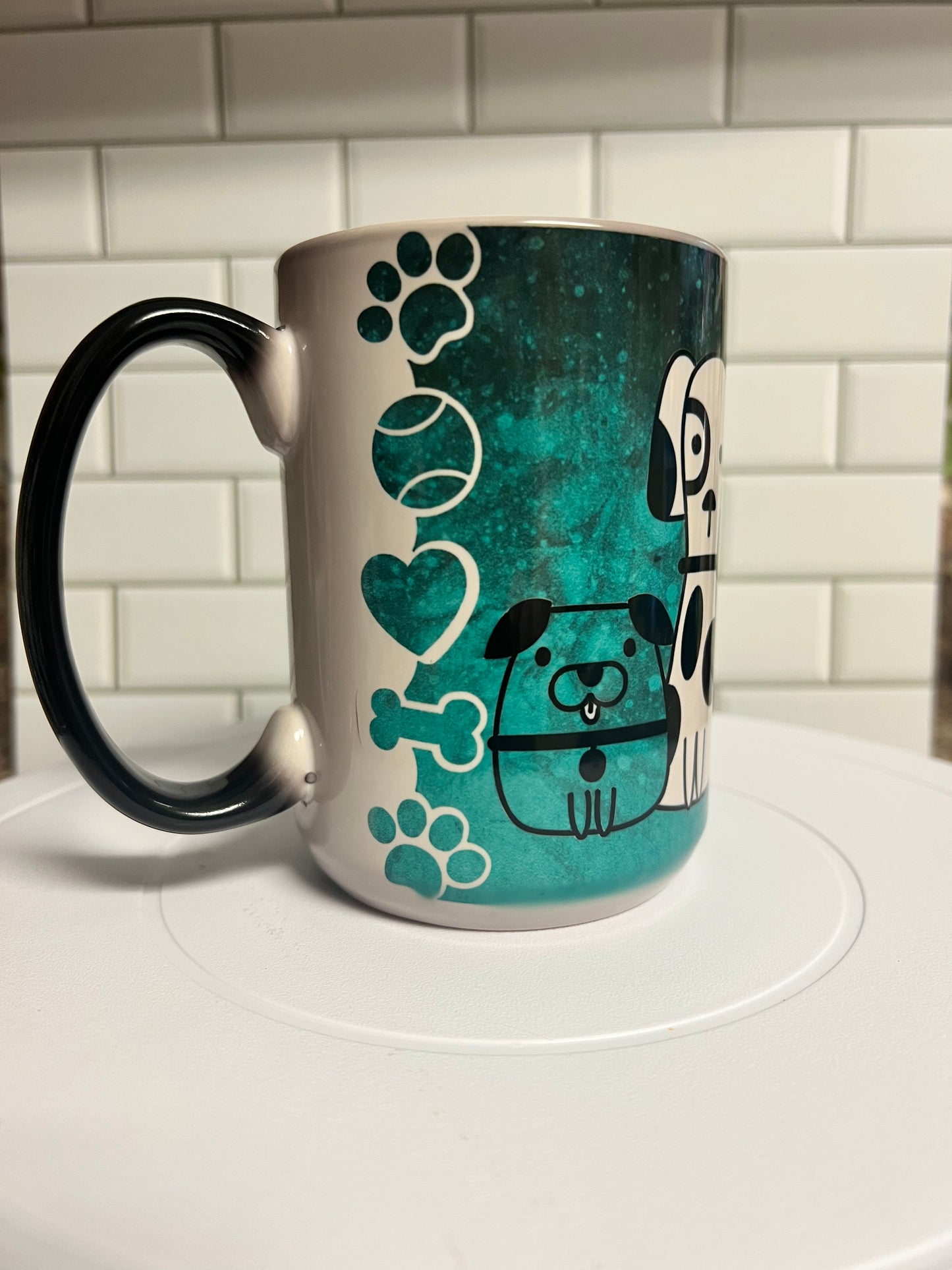 Magic Mug Color Changing Mug 15 oz, Dogs in Sweaters