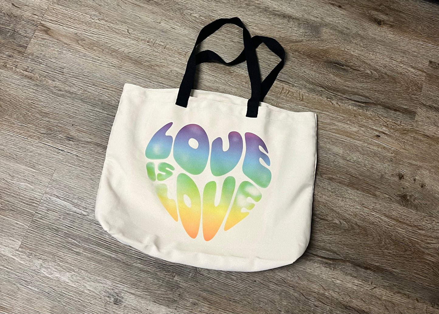 Large Tote Bag Love is Love