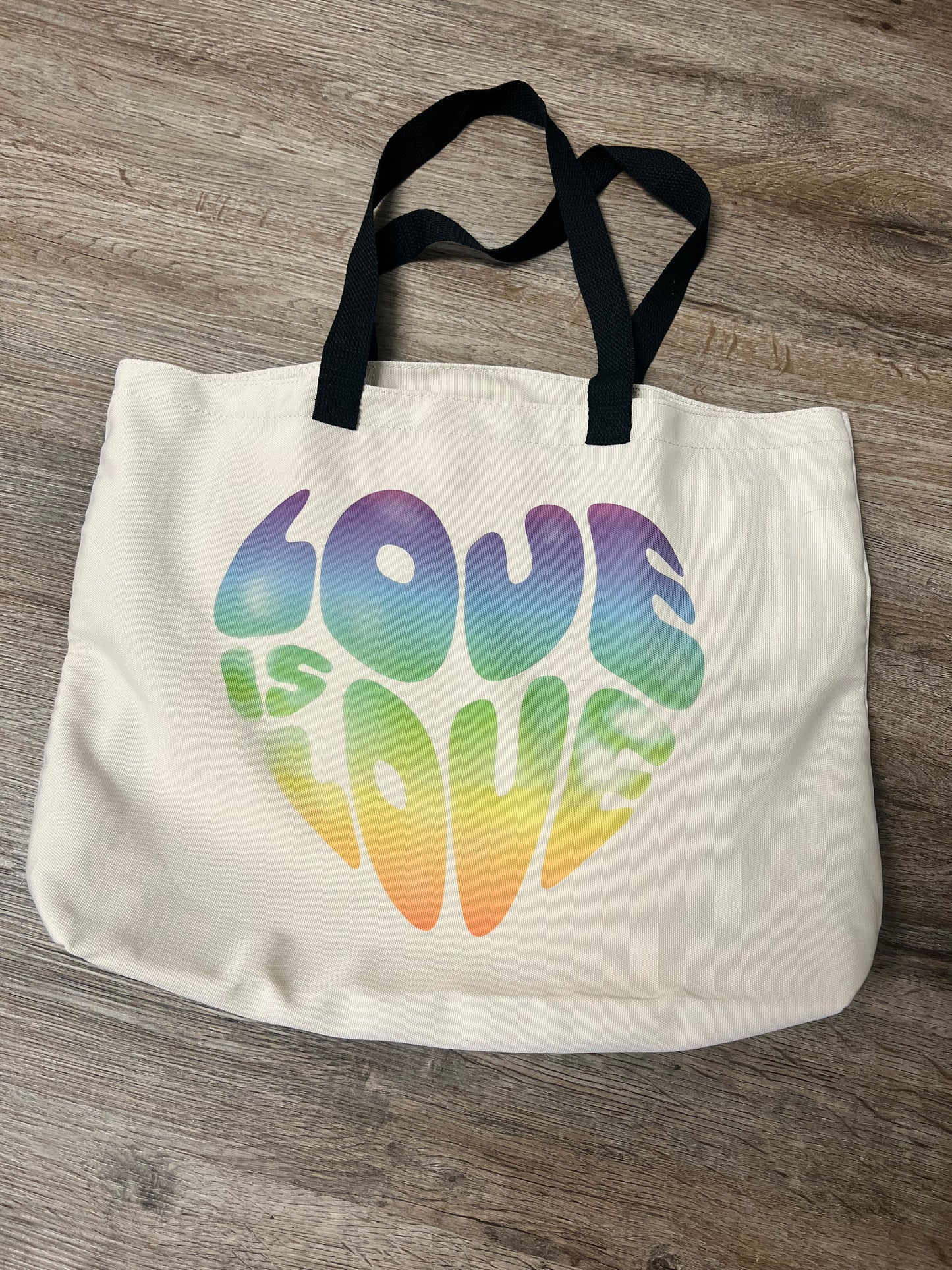 Large Tote Bag Love is Love