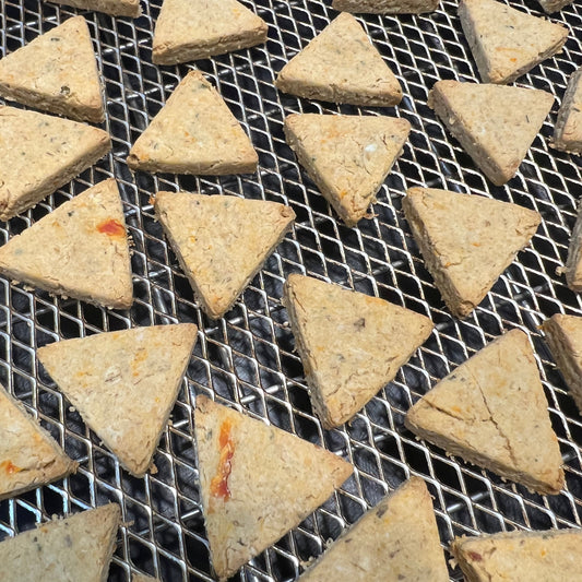PIZZA Dog Treats - Homemade Limited Ingredients Natural Wheat Free - A Portion  of Proceeds Go To Pet Rescue