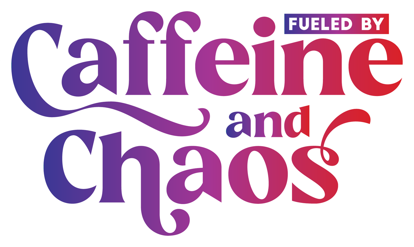 Stickers - Fueled By Caffeine and Chaos Sticker, Sarcastic Stickers
