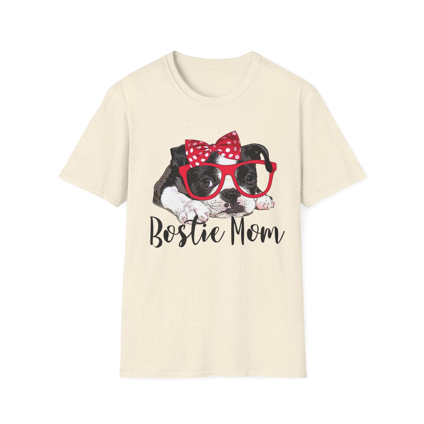 Unisex Softstyle T-Shirt Bostie Mom Boston Terrier