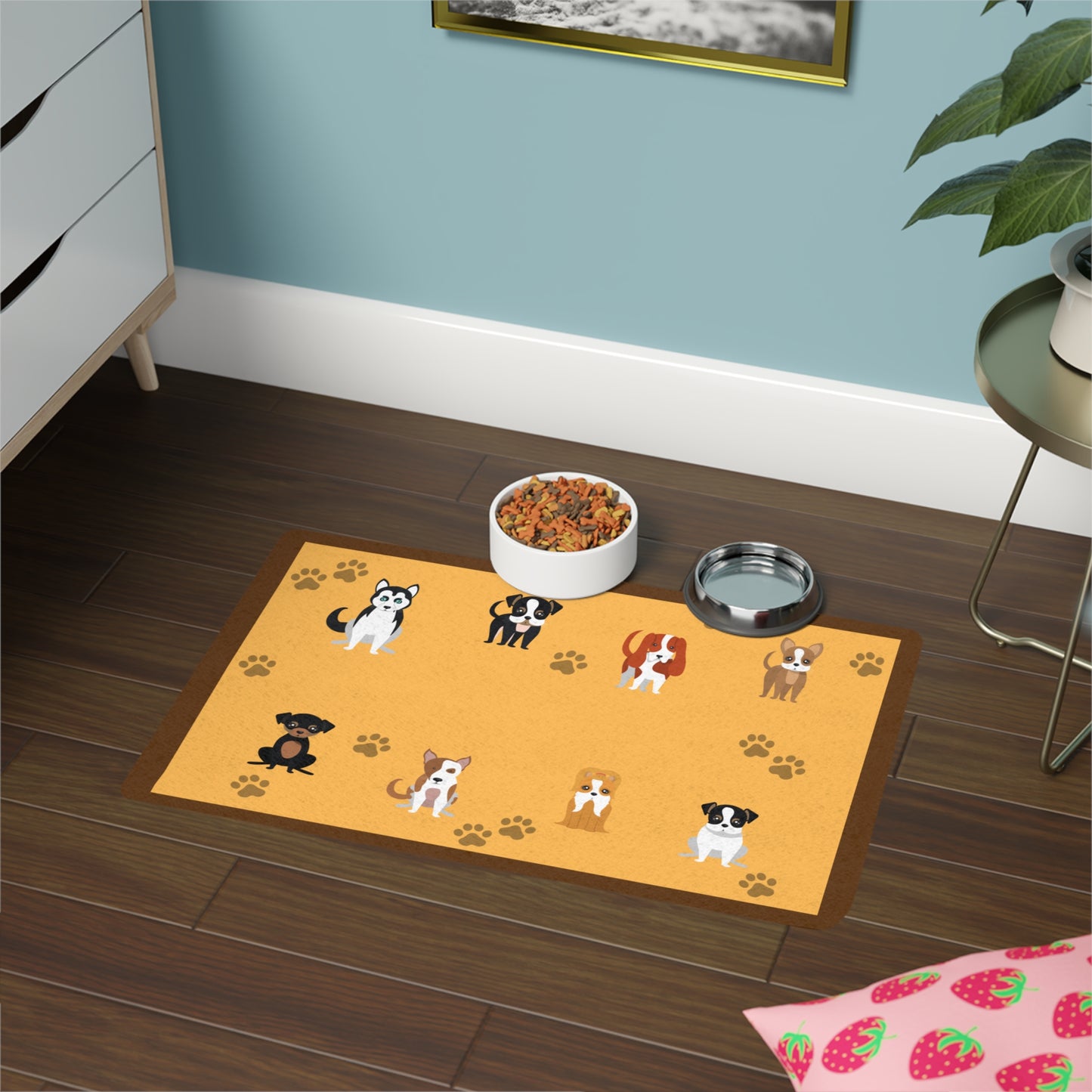 Pet Food Mat (12x18) Various Dog Breeds