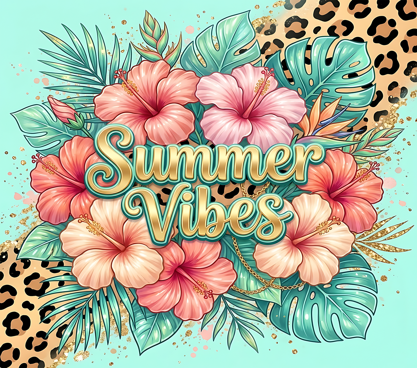 20 oz Stainless Steel Tumbler, Summer Vibes - LIMITED EDITION