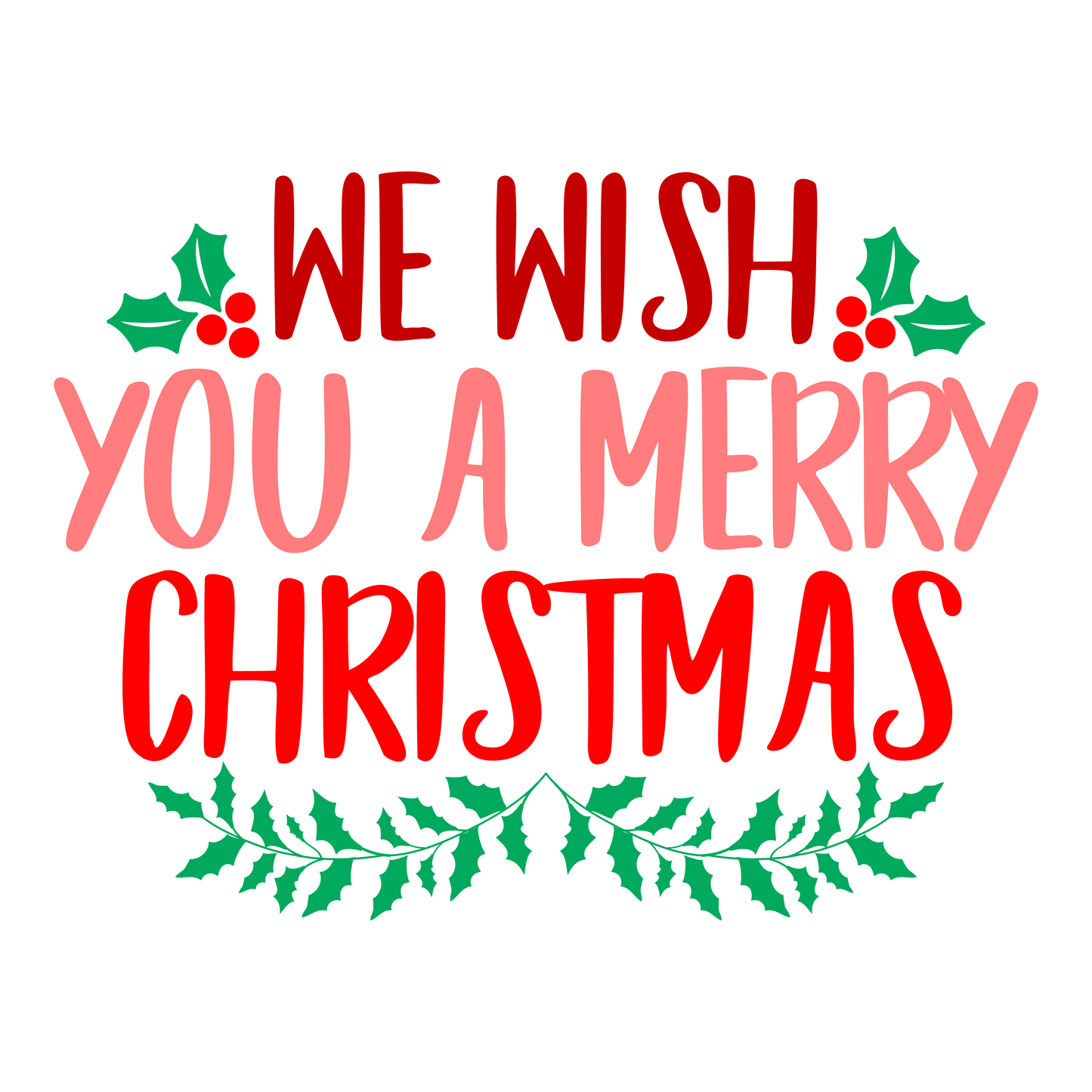 Stickers - We Wish You a Merry Christmas, Christmas Sticker