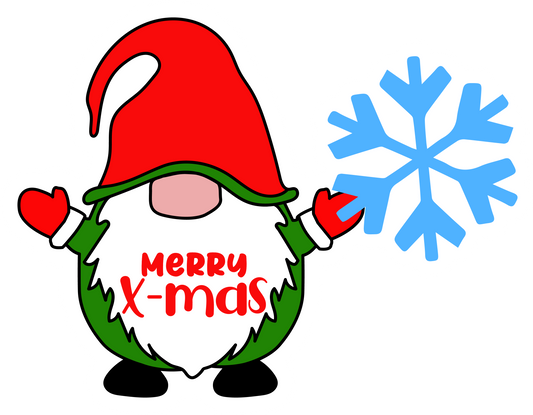 Stickers - Merry Christmas Gnome Sticker, Christmas Stickers