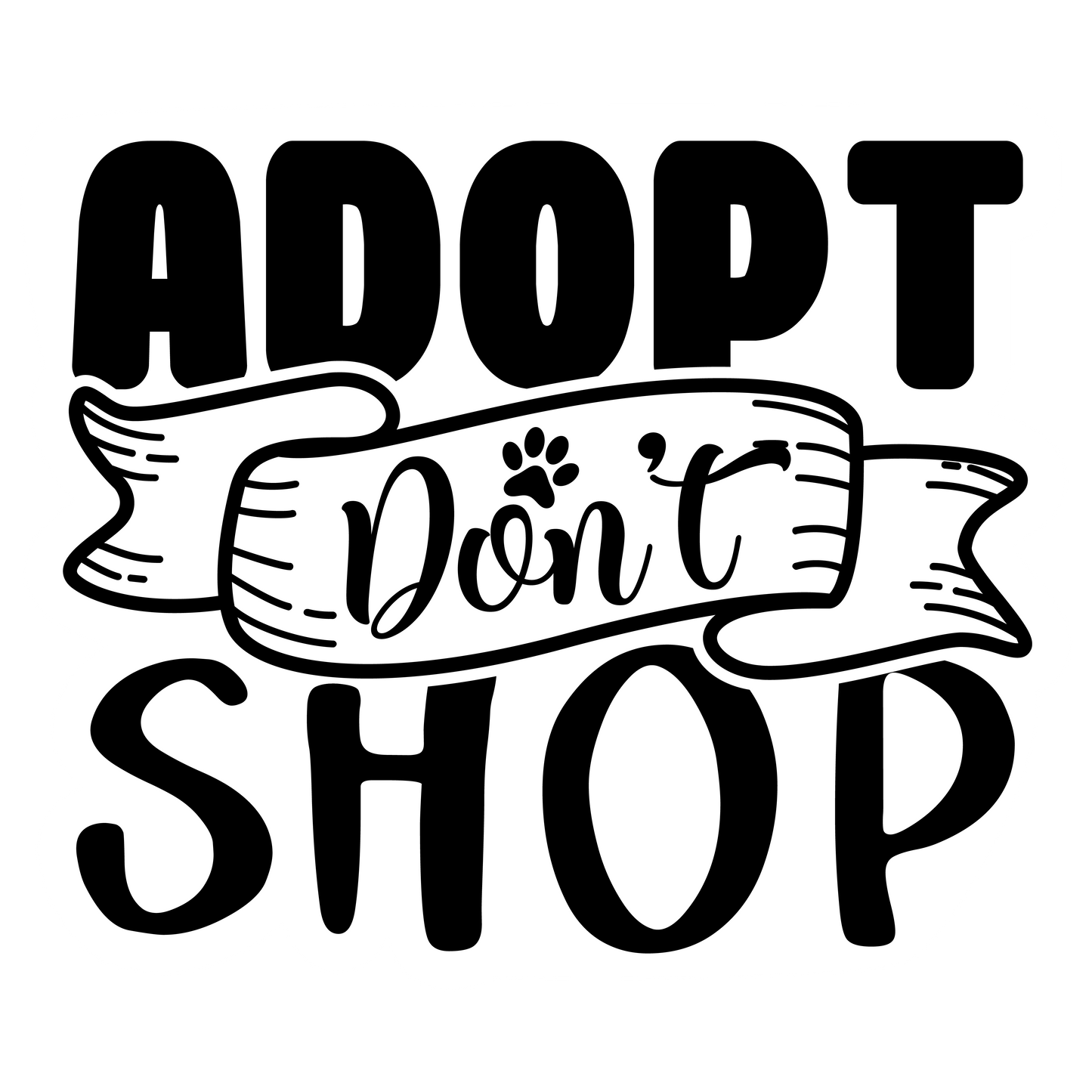 Stickers - Adopt Don't Shop, Dog Lovers' Stickers