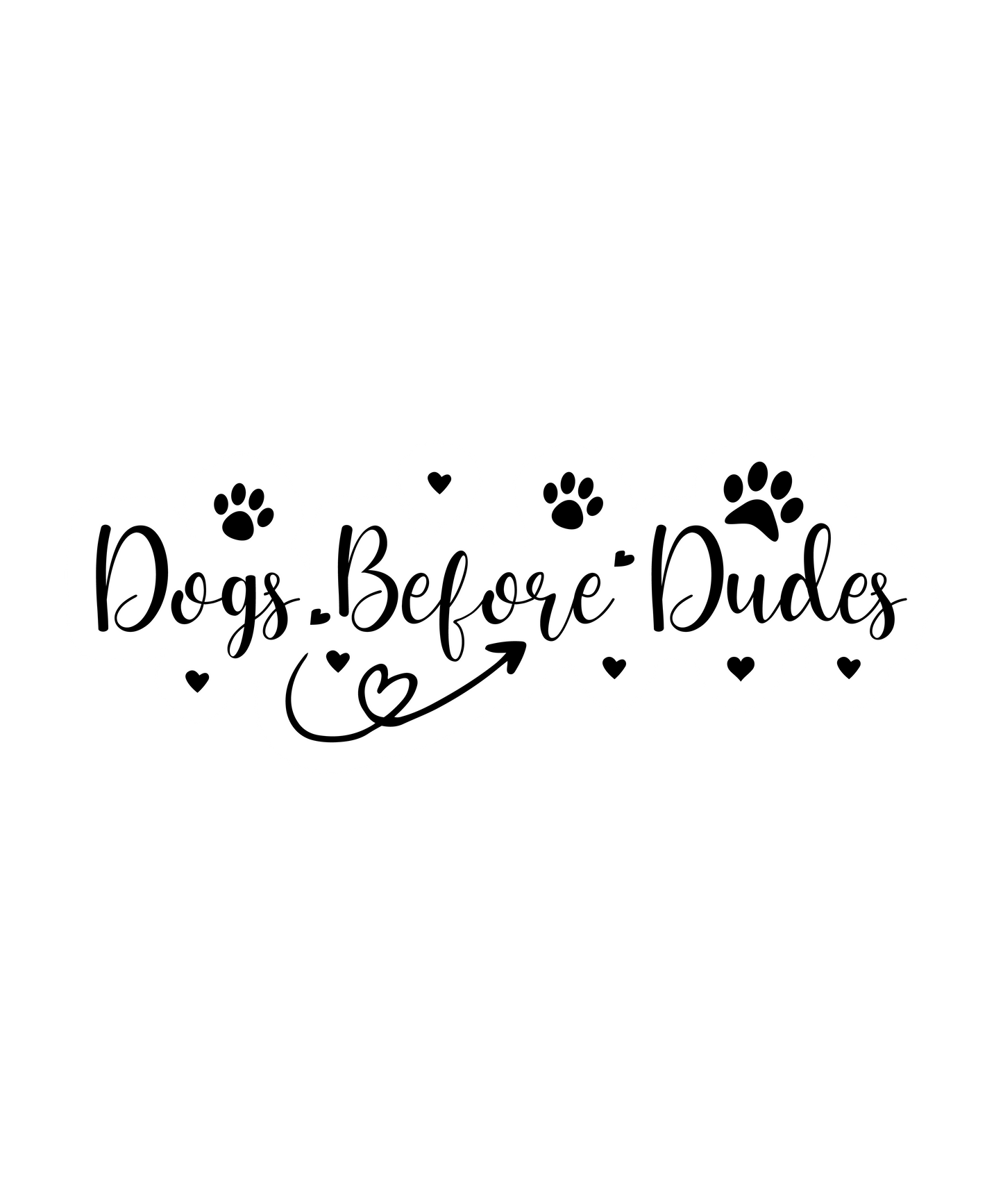 Stickers - Dogs Before Dudes Sticker, Dog Lovers' Stickers